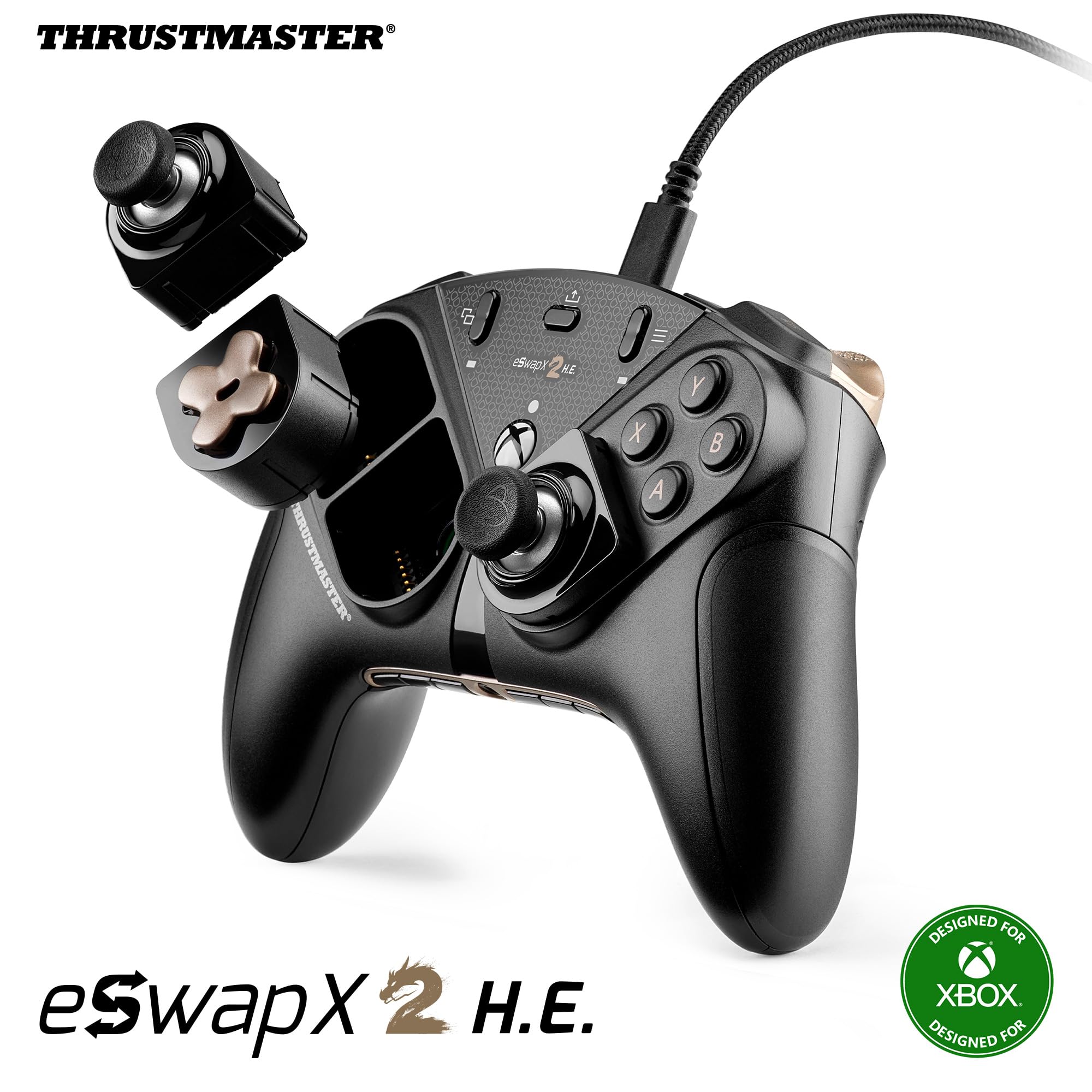 Thrustmaster ESWAP X2 H.E – Manette de jeu Esport modulaire avec sticks Hall Effect H.E.A.R.T. anti-drift – Compatible Xbox Series X|S, Xbox One et PC