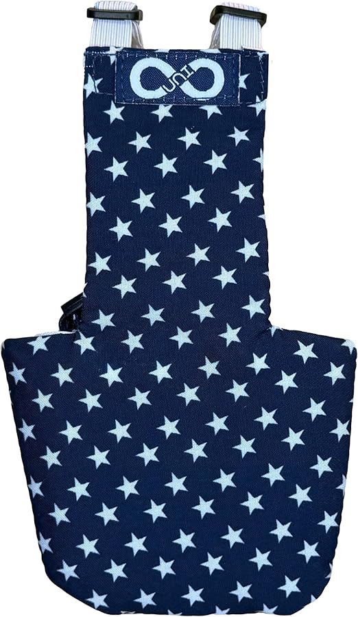 Chicken Diapers for Hens, Rooster, Bantam - Adjustable, Reusable, Small XS by Uni Infinity (Stars USA, Chicken Small, 1, Count)