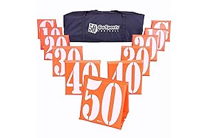 Football Yard Signs with Stakes and Carrying Case