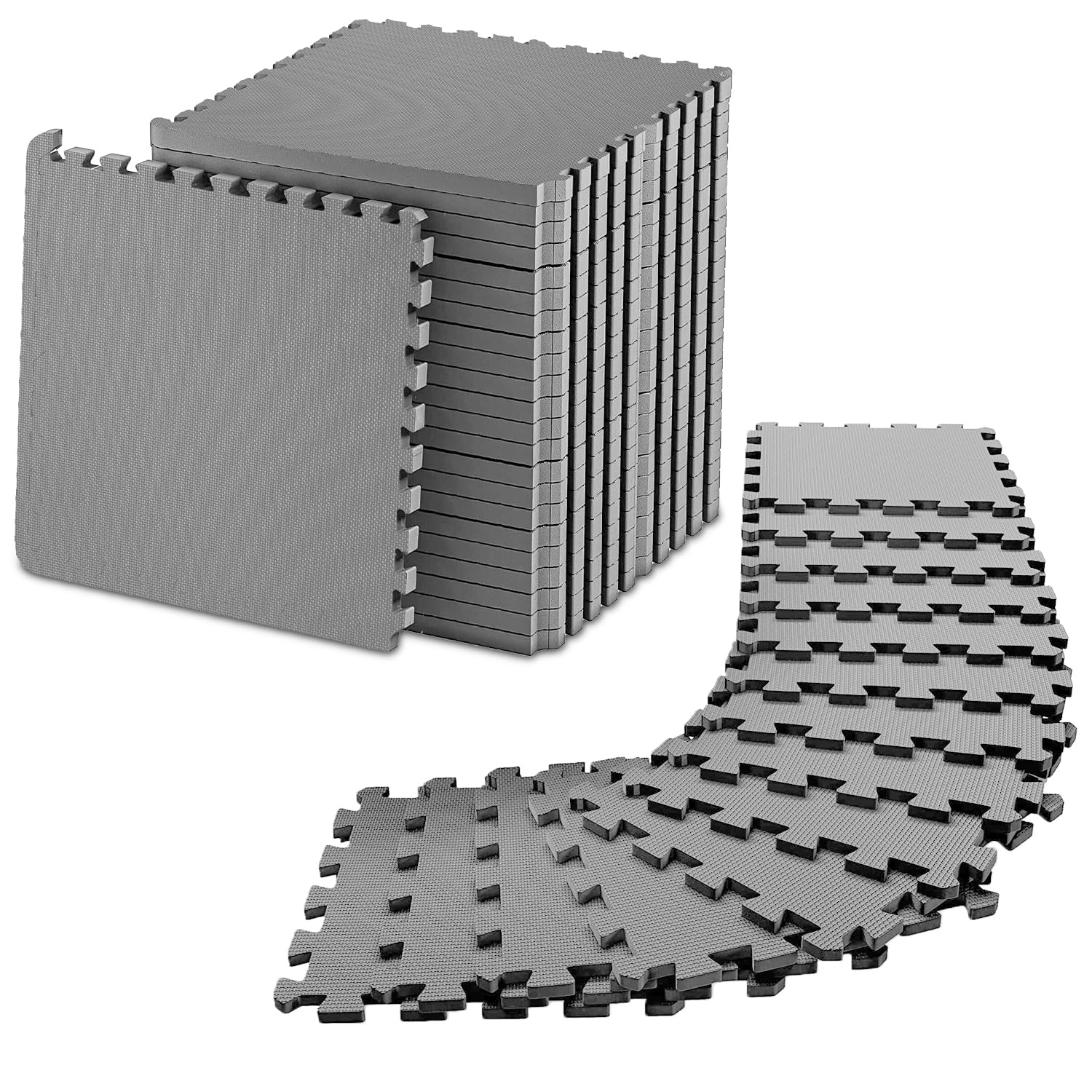 EVA Foam Mats – Interlocking Floor Mats – Gym Mats for Home – Rubber Matting Play Mats for Floor – Soft Play Equipment for Toddlers – Baby Mats for Floor Play – Foam Floor Tiles Rubber Flooring