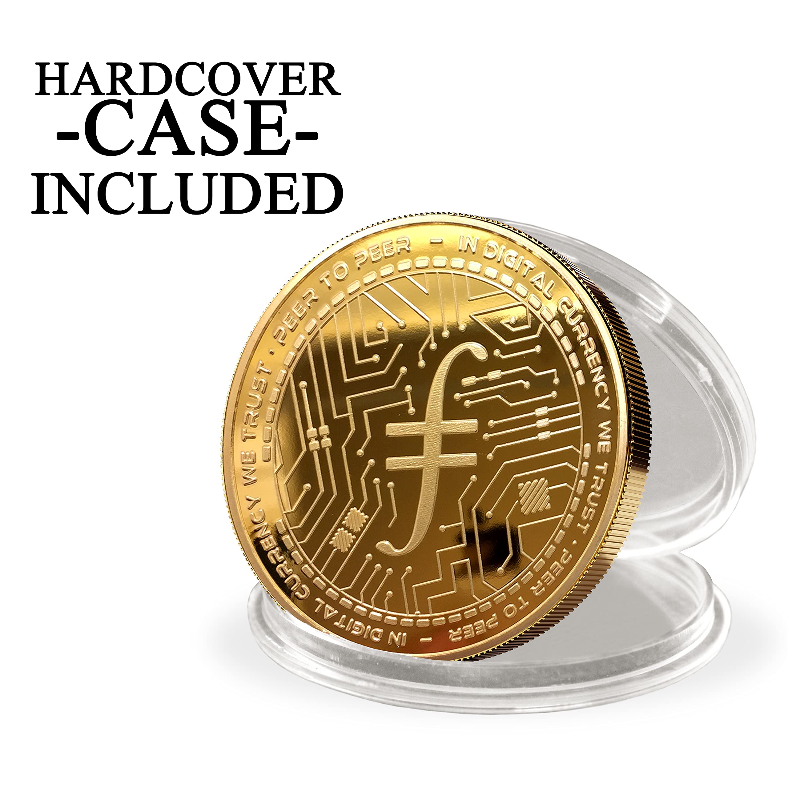 24 ayar gerçek altın ile kaplanmış fiziksel Bitcoin madalyası | Madalya  olarak çok daha fazla kripto para birimi (Filecoin, Altın) : Amazon.com.tr