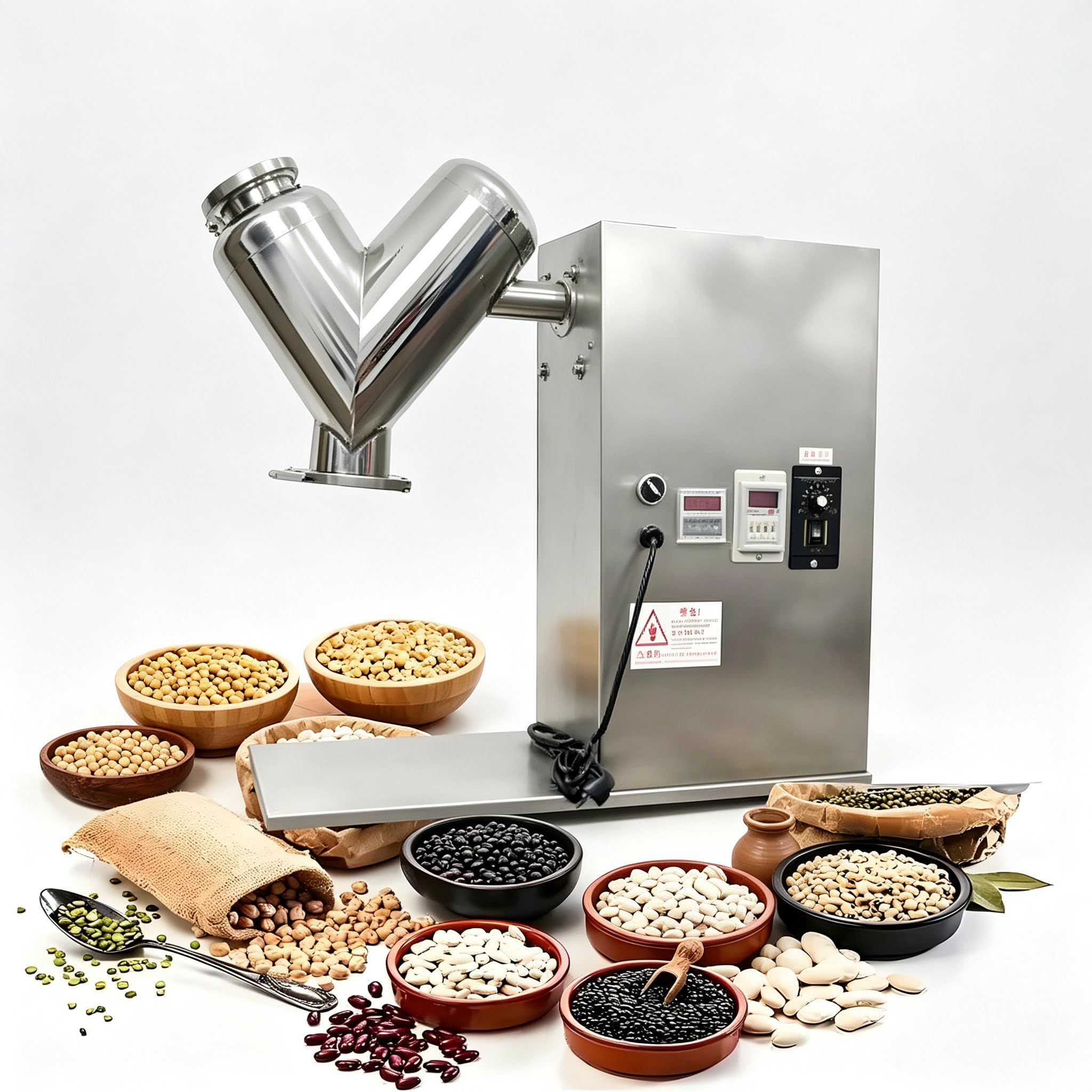 Mezcladora de Polvo Tipo V para Laboratorio, 5L/10L/15L/20L V15