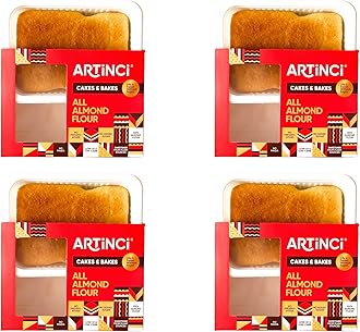 Artinci Sugar Free Almond Flour Cake (Pack of 4 x 150gm) | Gluten Free Low Carb Keto Friendly | Diabetic Friendly, No Maida | High Protein Snack Combo