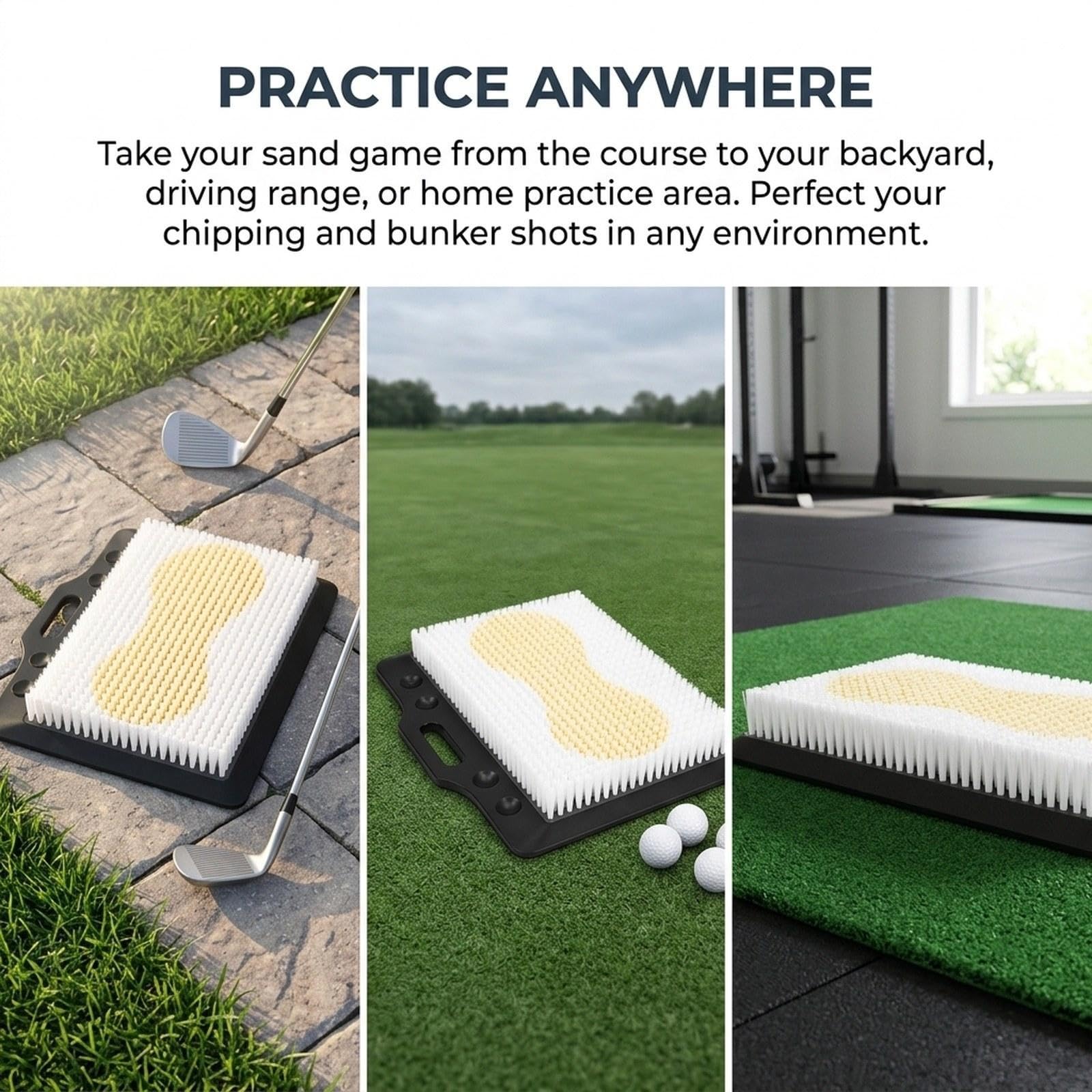 Qianly Tapete de Práctica de Golf Ligero para Golpear en Interiores, Oficina O Jardín.