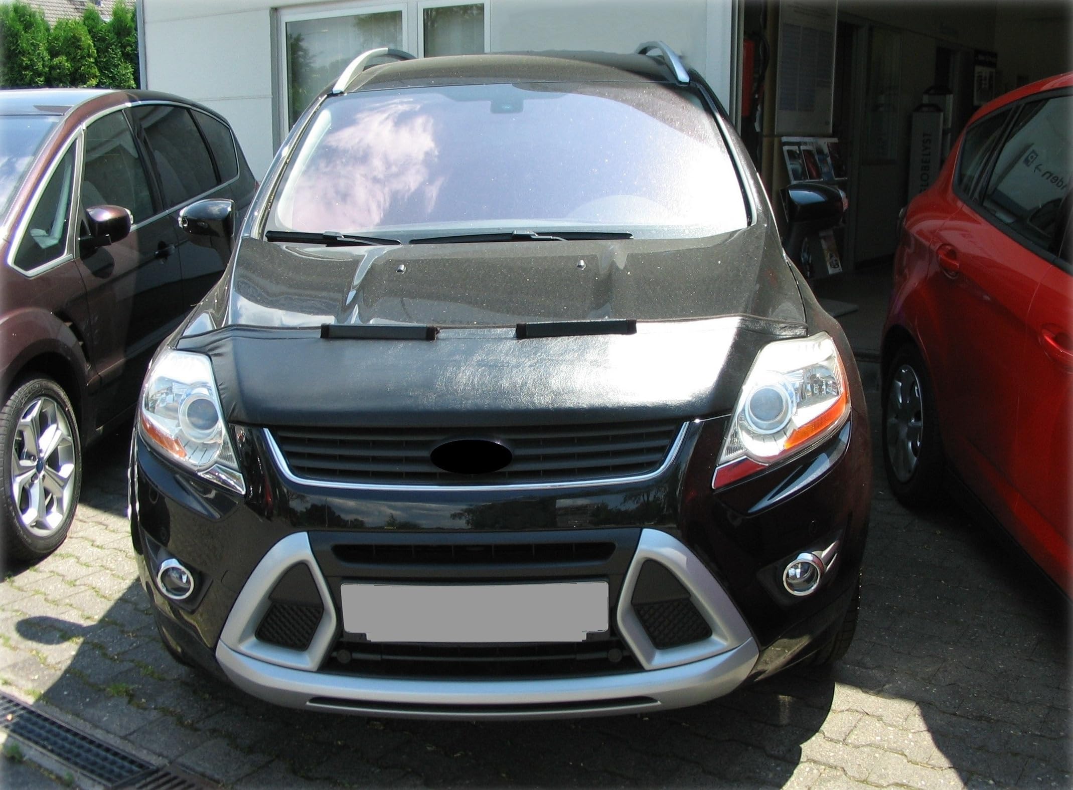 Hood Bra Front End Nose Mask Compatible with Ford KUGA 2008-2012 Bonnet Bra STONEGUARD Protector Tuning