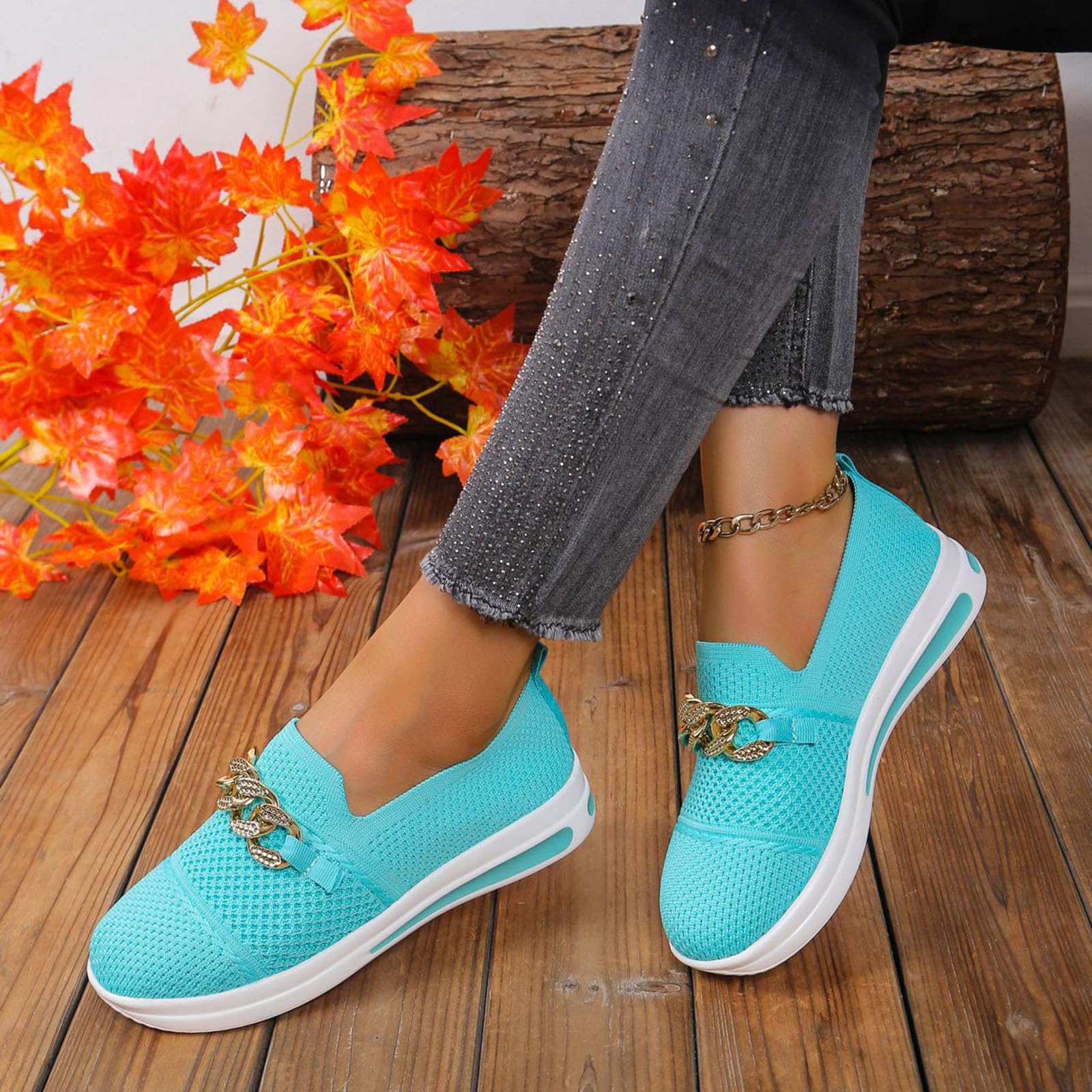 Zapatos para mujer, zapatos para mujer, tejidos ortopédicos, transpirables, suela suave, zapatos deportivos cómodos para caminar, Bu1, 39.5 EU