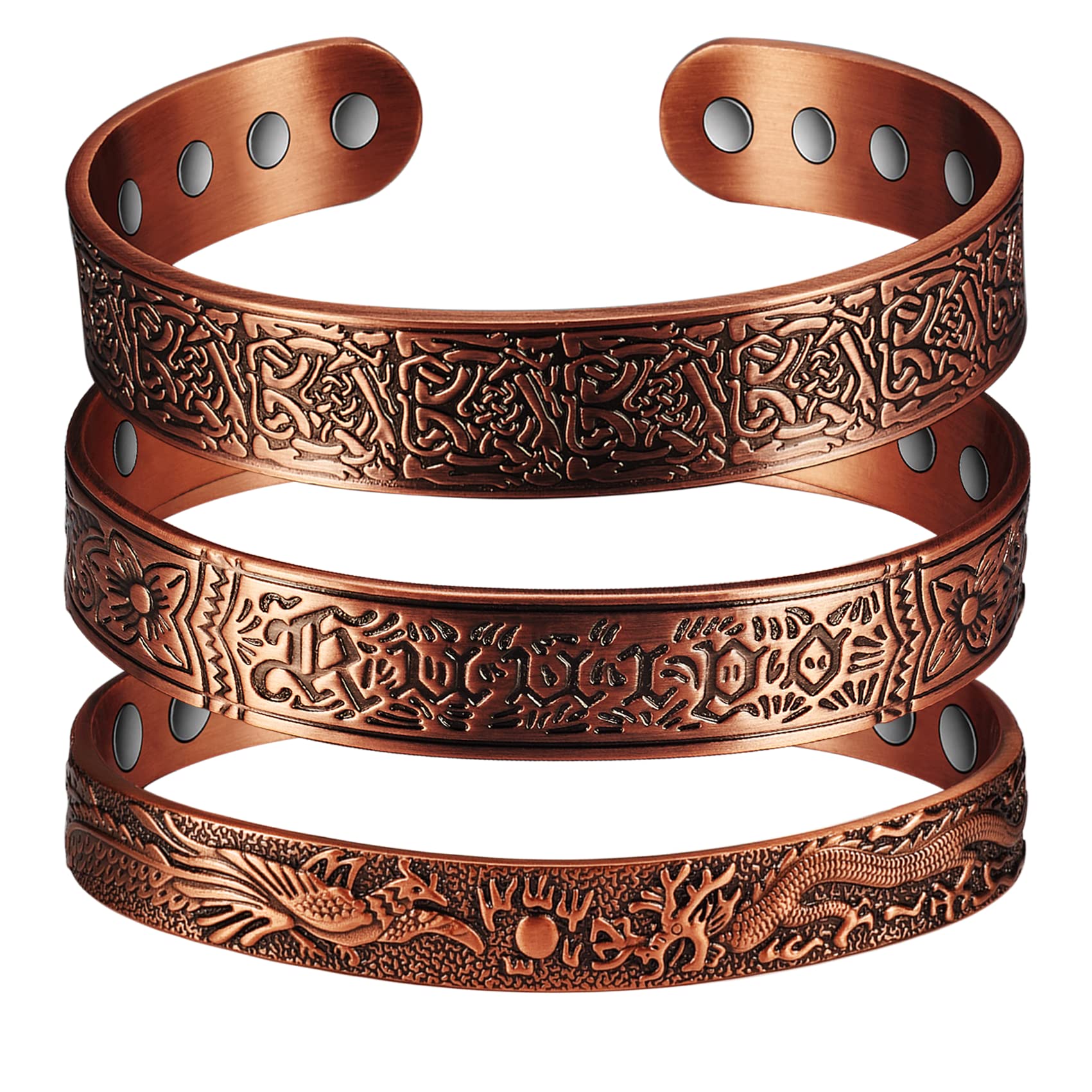 Otuuz Koperen magnetische armband voor heren en dames