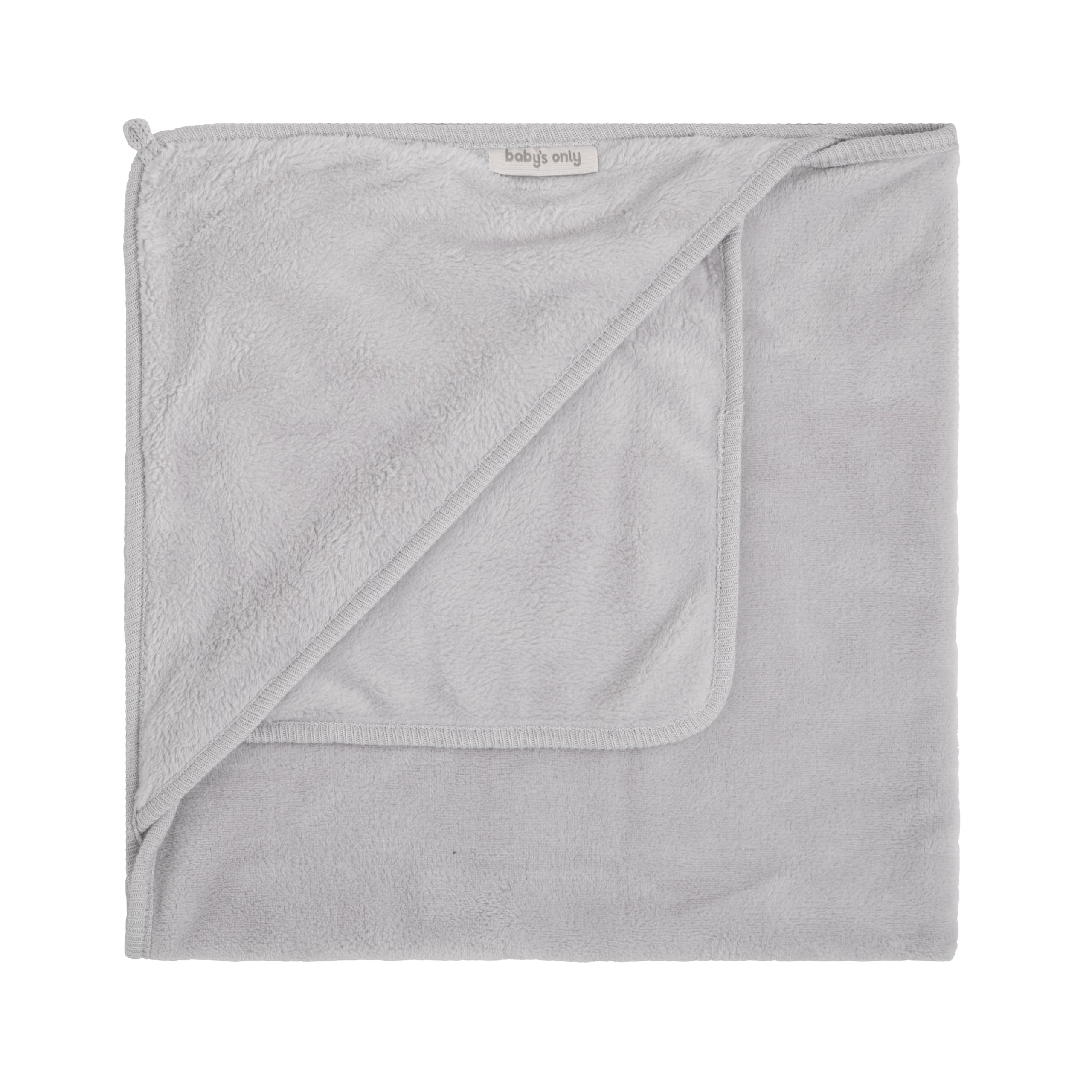 Baby's Only - Hooded baby blanket Cozy - Dusty Grey - 75x75 cm โ image 1