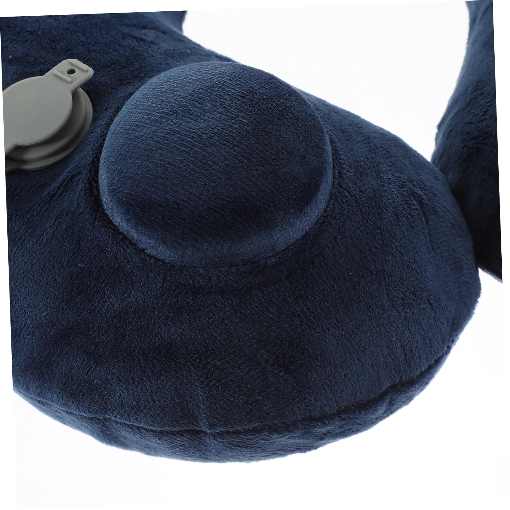 Zerodeko Almohada Flocada Cuello De Viaje Almohada De Viaje para El Cuello De Avión En Forma De u Cojín De e para El Cojín Inflable para El De Vuelo Blue