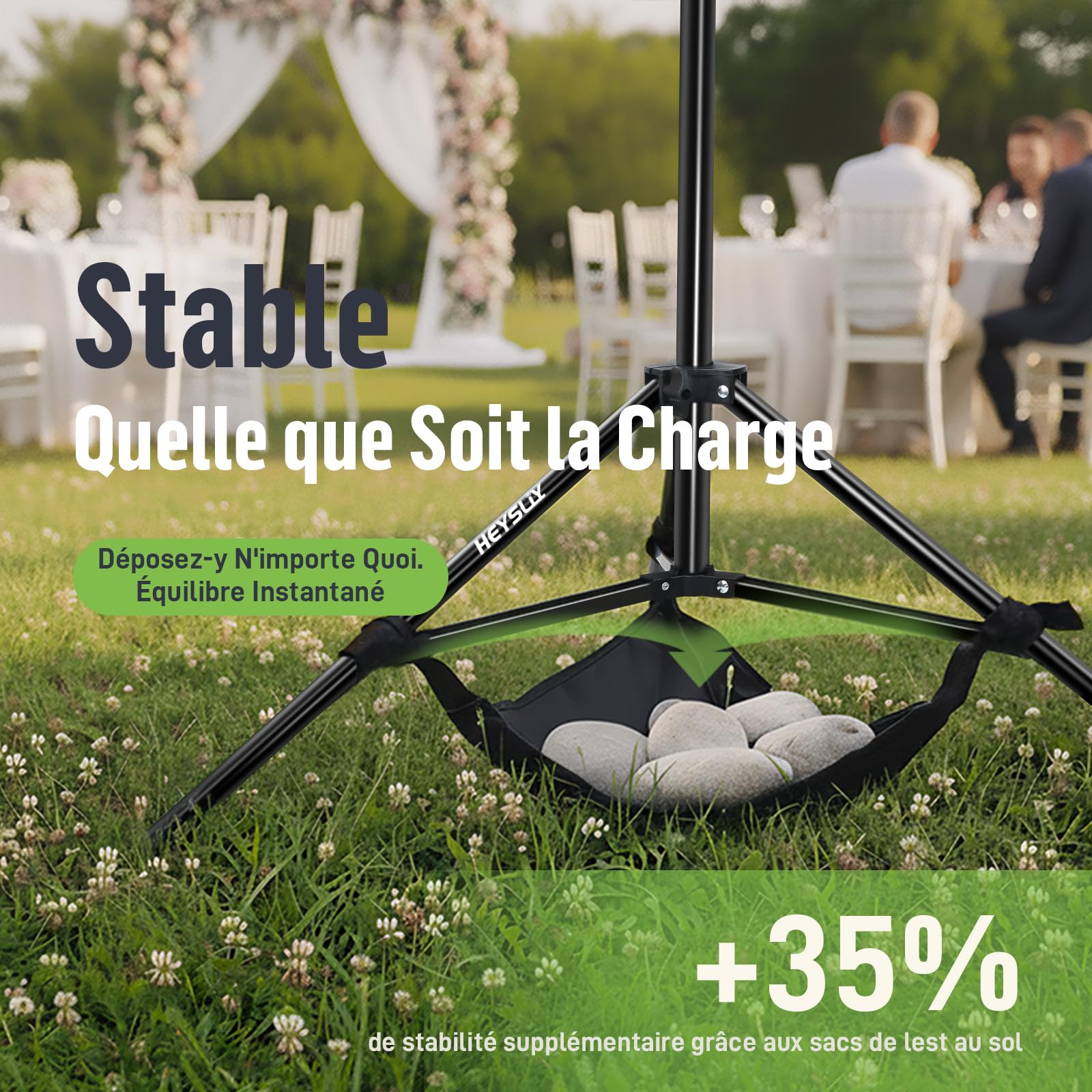 Kit Trépied Fond Photo 3x2m – Système de Support Réglable avec Sac de Transport pour Studio, Youtube, Fond Vert et Cérémonie