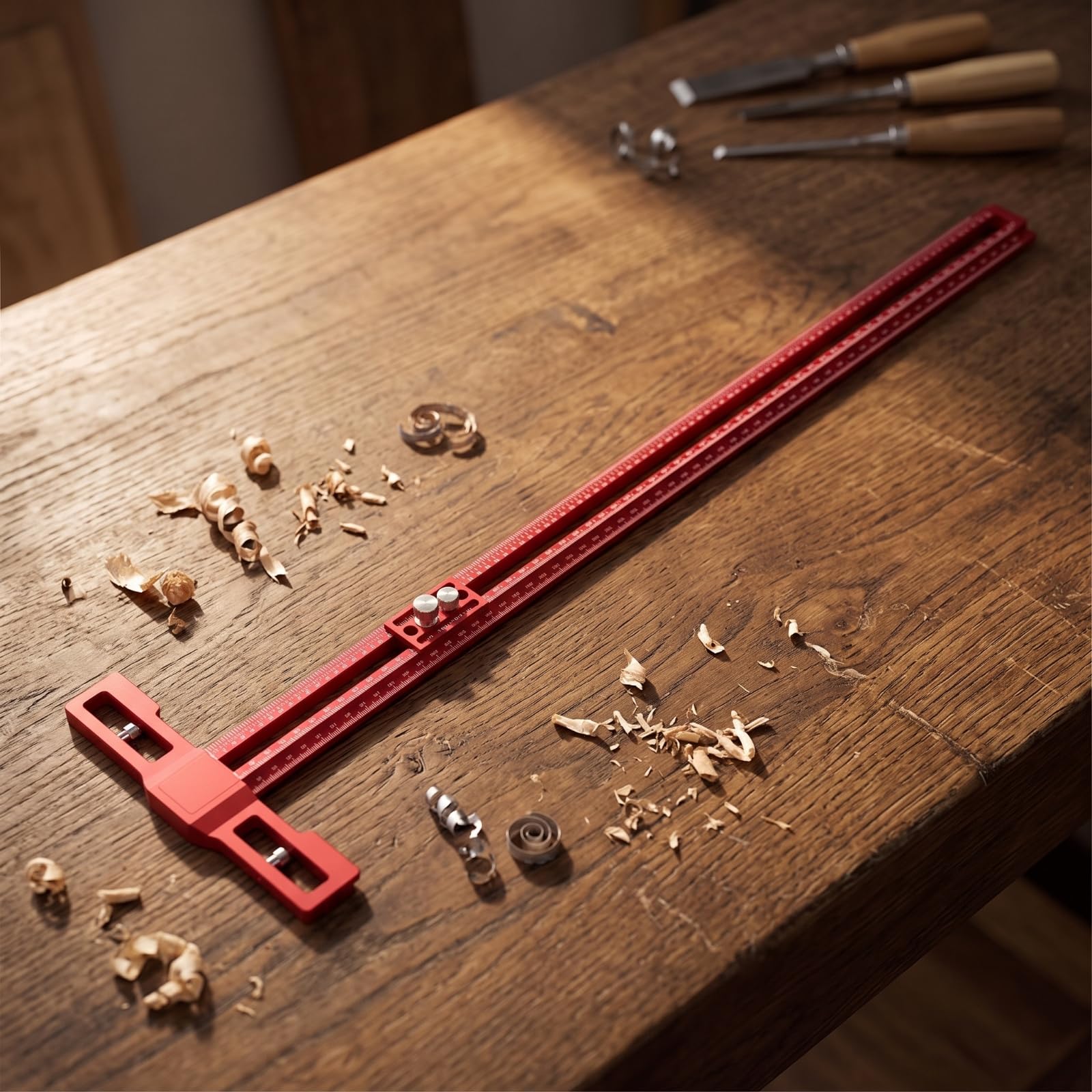 Règle Traçage Précis til Verrillage Sécurisé, Clisnt, pr Travail du Bois, Atelier, Bricoleurs, Tiroir Coulissant 24 Pouces