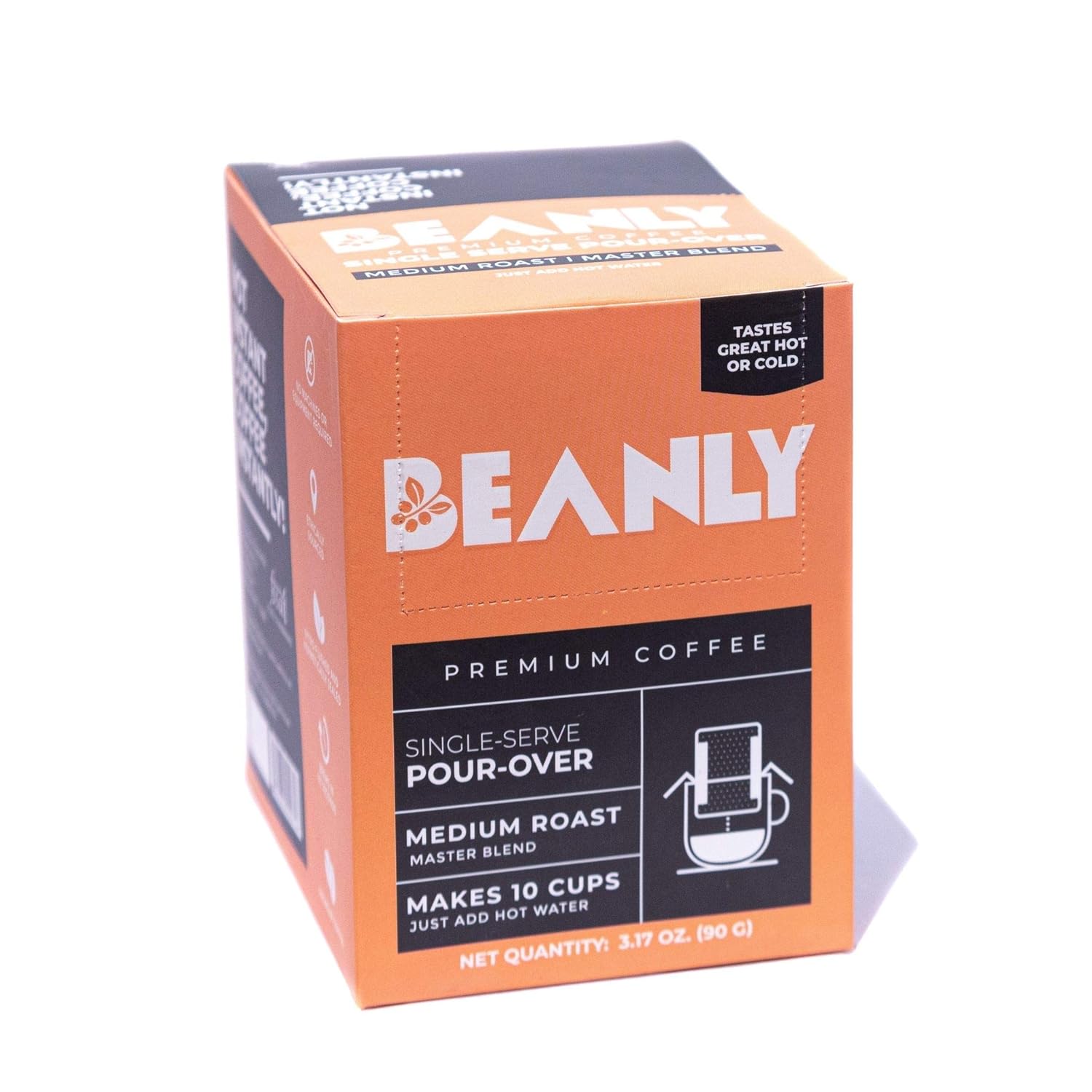 Beanly SingleServe PourOver Coffee with Sweetened Creamer Master
