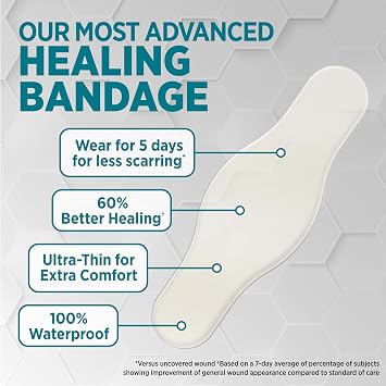 BAND-AID Brand Pro Heal 5 Day Protect Hydrocolloid Bandages, Assorted, 14ct