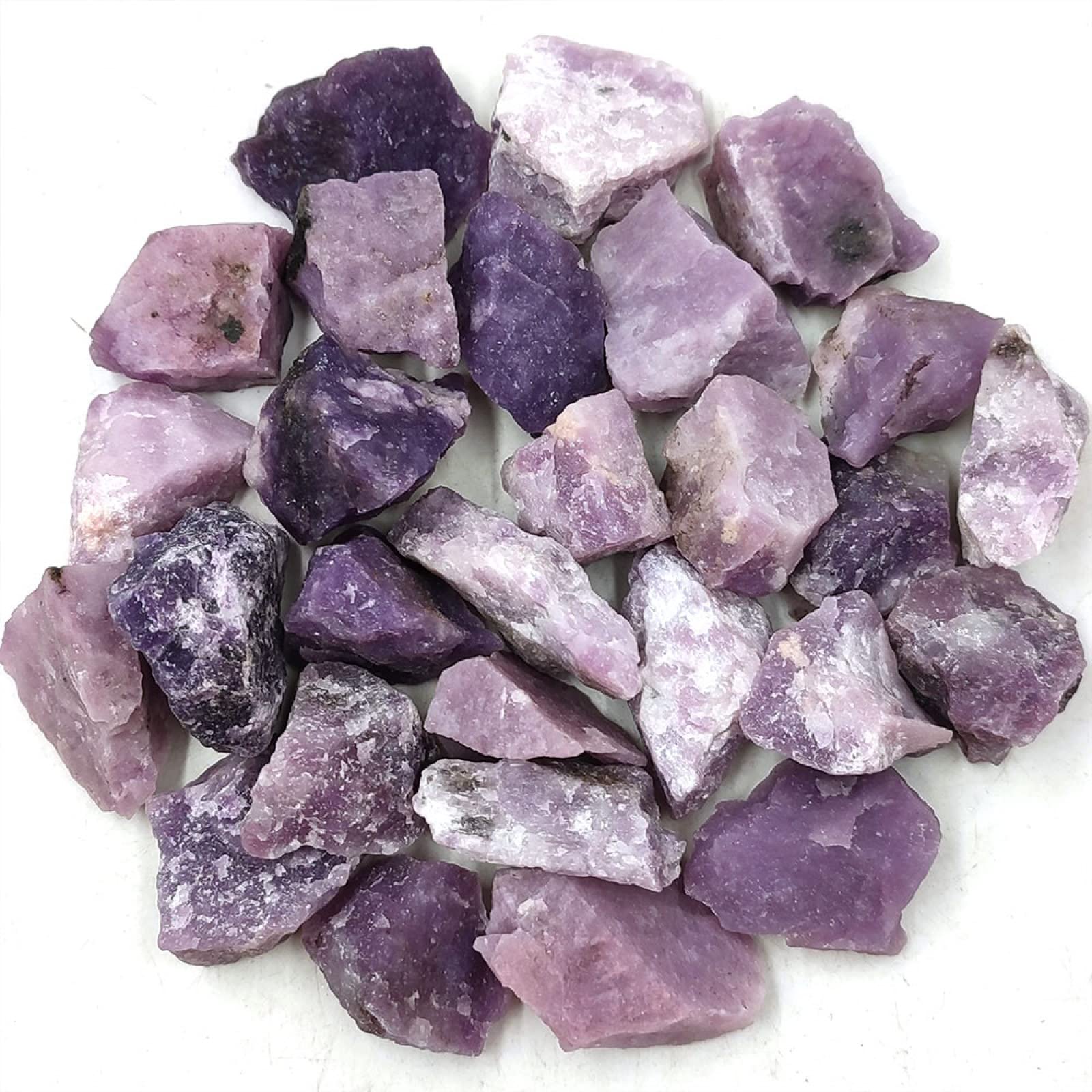 Amazon.com: 1pc Natural Rough Lepidolite Raw Stone Purple Quartz