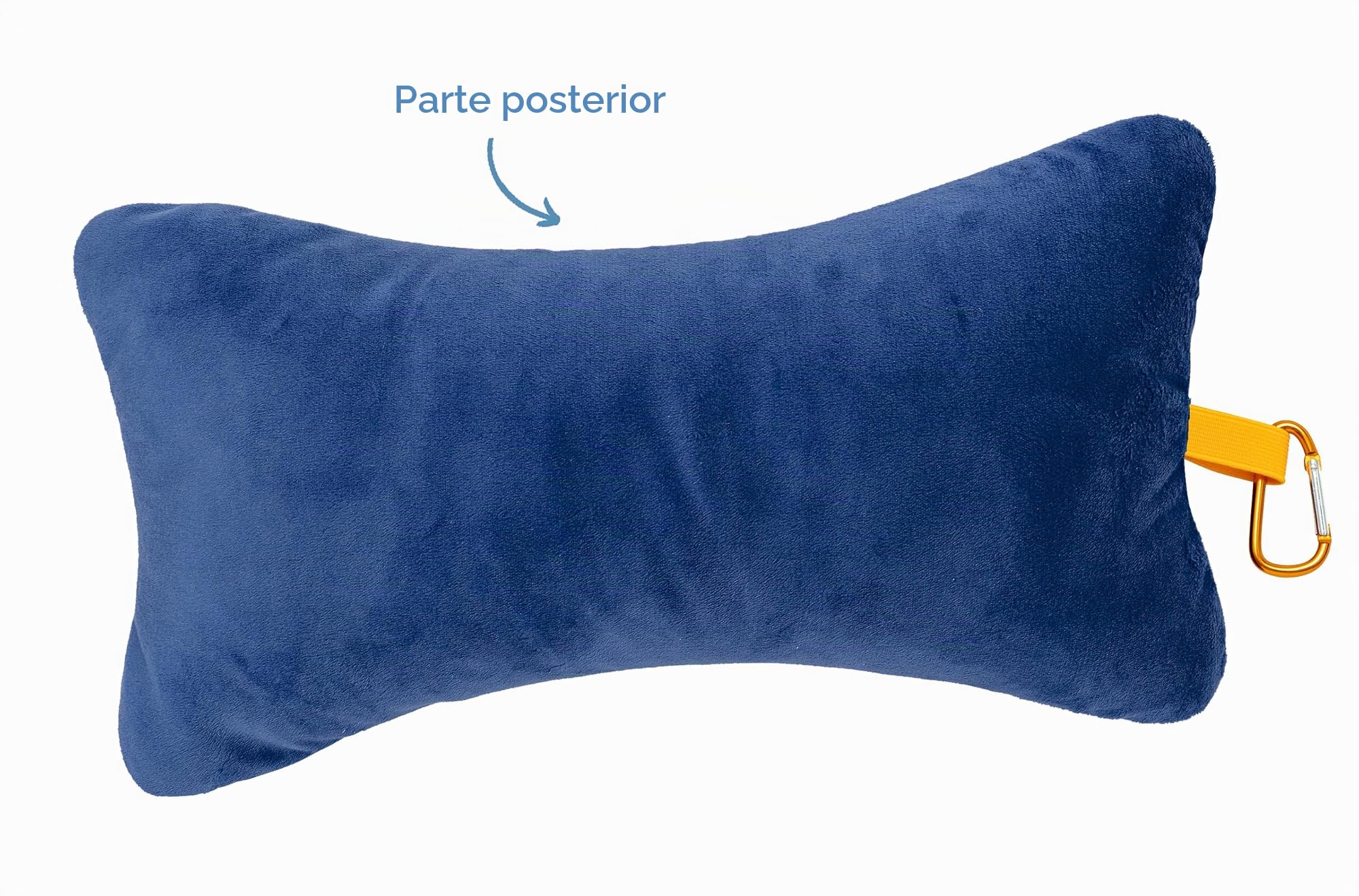 Moses. Libri_x - Minicojín Cervical de Viaje con práctico mosquetón, cojín Compacto para Coche, avión y Playa, cojín ergonómico de Viaje con diseño Veraniego