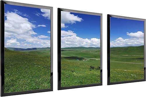 Miniatura 7 de Medog Marco de póster de 20 x 30 pulgadas, color negro, juego de 2 portarretratos de 20 x 30 pulgadas, marco rectangular para póster (20 x 30