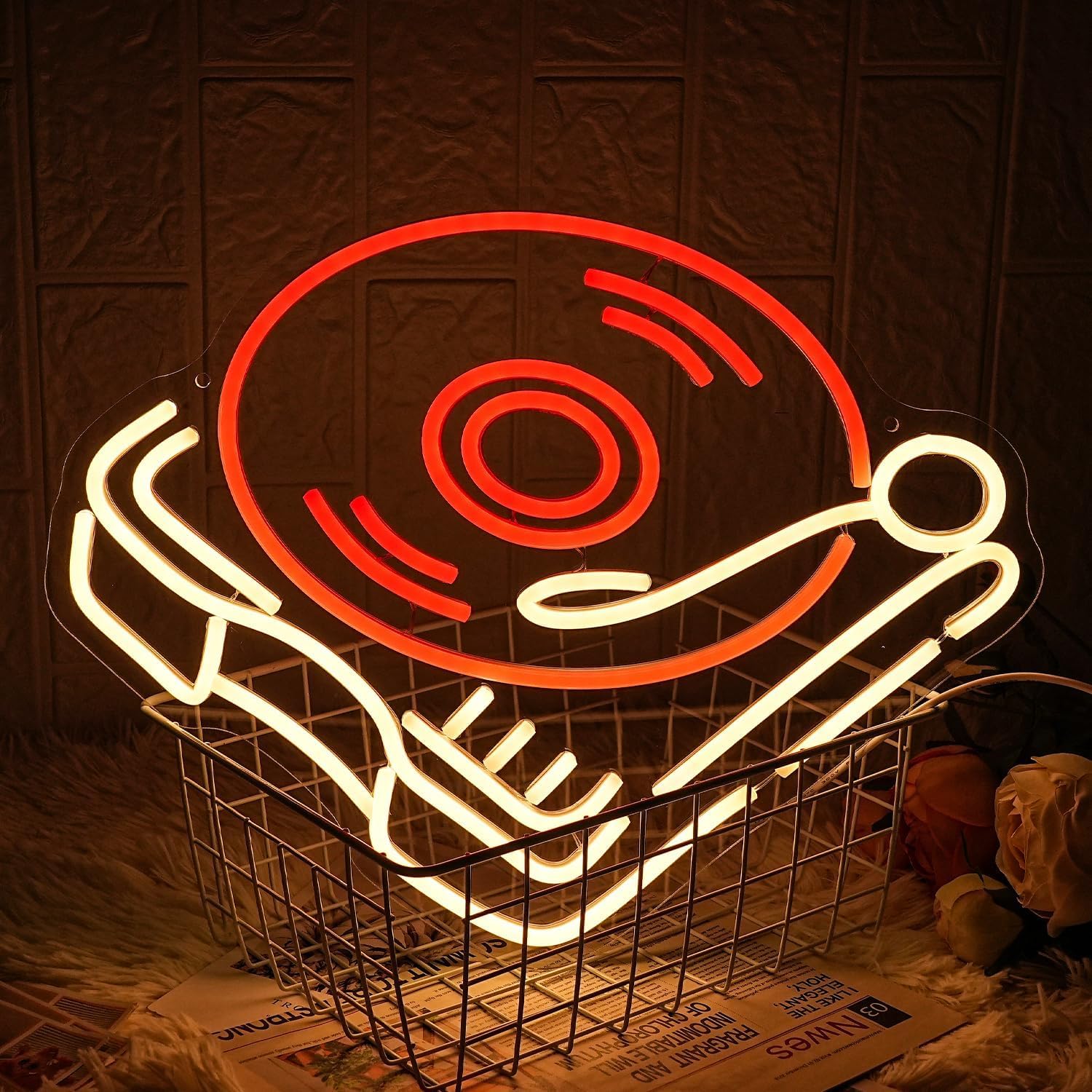 Giradischi Neon Sign Gym Neon Light per la decorazione della parete