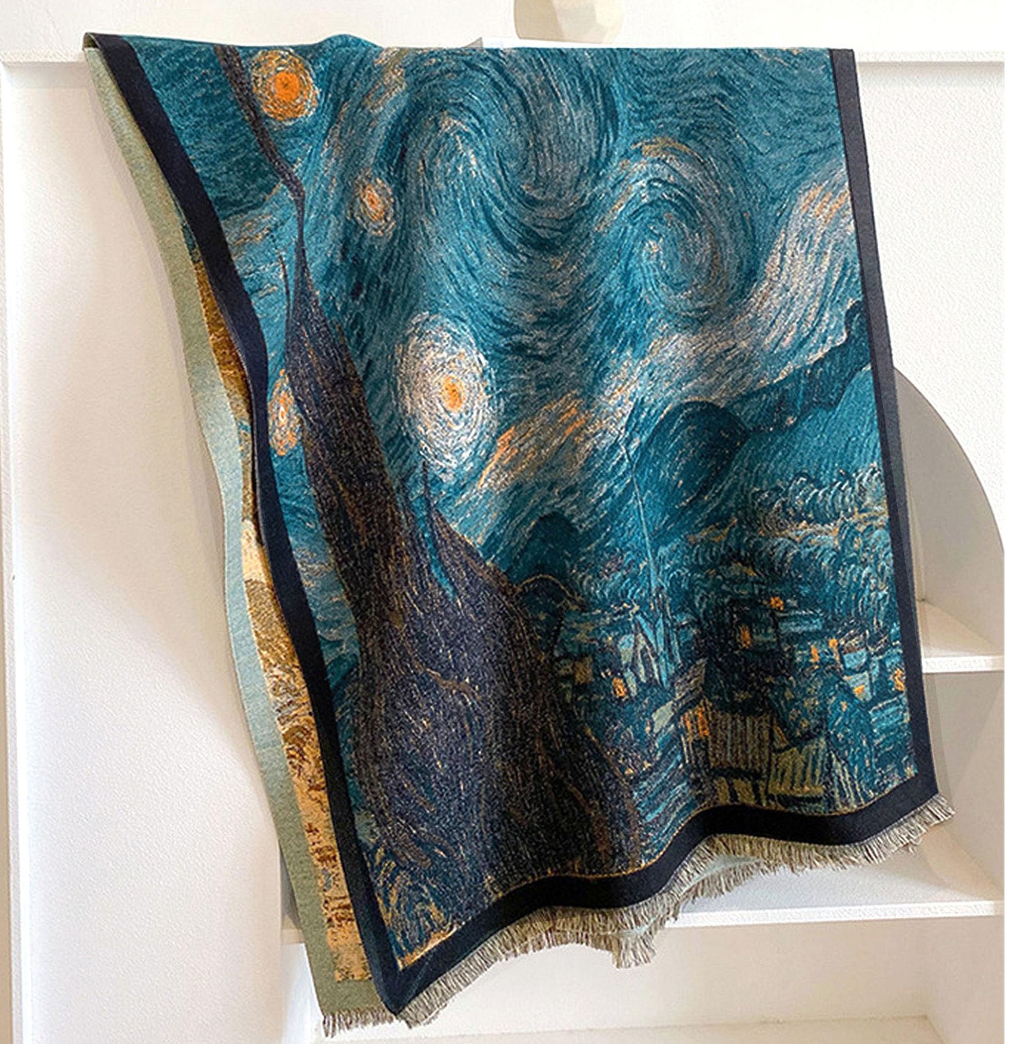 GFM® Cashmere Texture Pashmina Style Scarf Shawl for Autumn Winter (FRLSHL-AA)