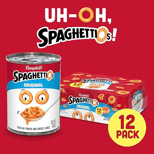 Miniatura 4 de Campbell's SpaghettiOs Pasta enlatada, original, 15.8 onzas, 12 unidades