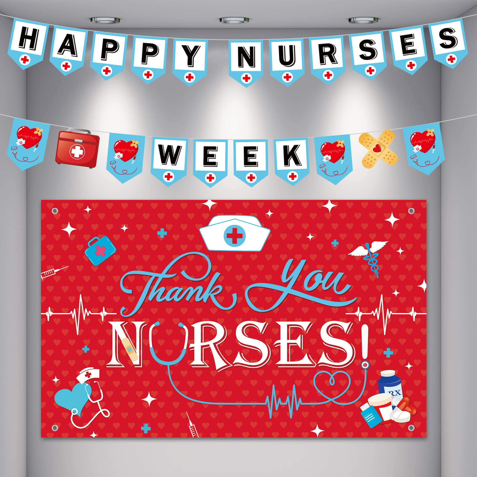 amazon-com-nurses-week-decorations-happy-nurses-week-banner-thank-you-nurses-hanging-backpack-nurses-week-appreciation-rn-graduation-banner-nurses-decor-for-nurse-graduation-party-photo-supplies-office-products for Free Printable Nurses Week Banner Amazon.com: Nurses Week Decorations, HAPPY NURSES WEEK Banner & Thank You Nurses Hanging Backpack, Nurses Week Appreciation RN Graduation Banner, Nurses Decor for Nurse Graduation Party Photo Supplies : Office Products for Free Printable Nurses Week Banner