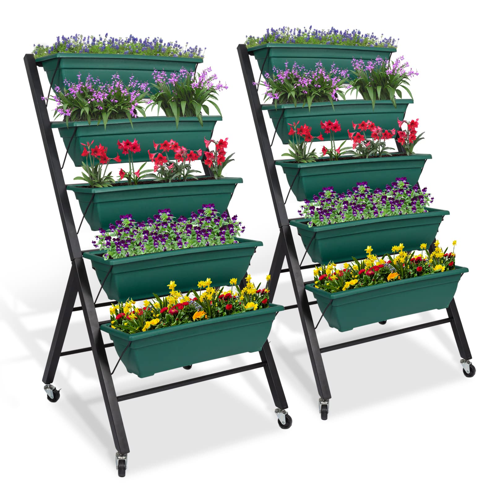 Buy Kinpaw 2Piece Vertical Raised Garden Bed, 5Tier Elevated