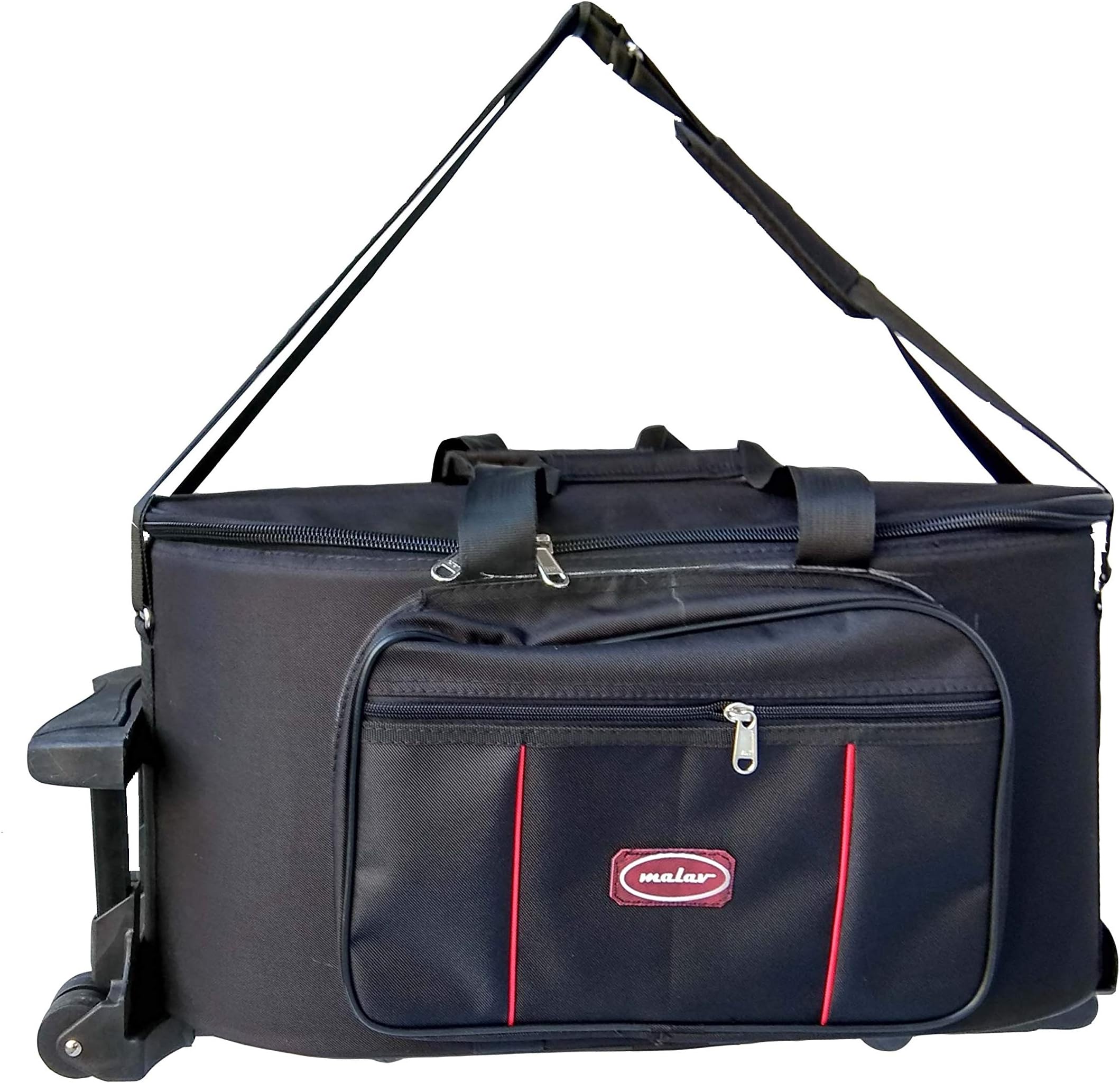 - Malav Tabla Fiber Sheet Hard Case Bag with Trolley (Flight Case) having padding all sides