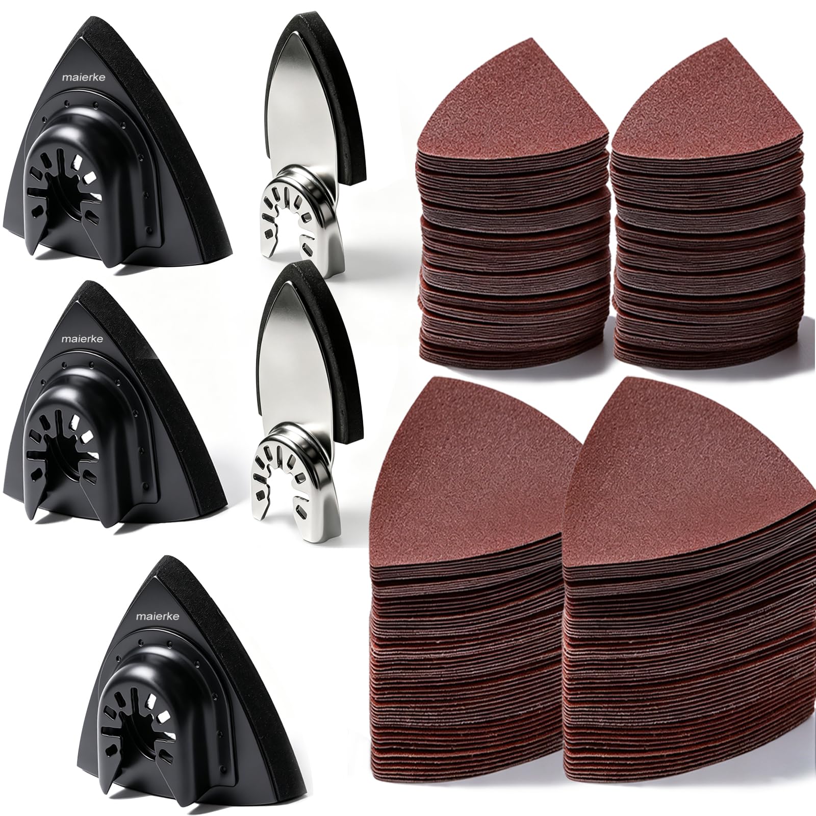 Oscillating Tool Sanding Pads Kit - 114 Pcs -10 Oscillating Tool Sanding Pads Kit - 114 Pcs -10