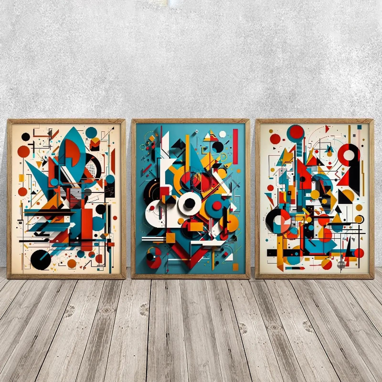Affiches et impressions nordiques abstraites pour moderniser un mur de salon vide - 8