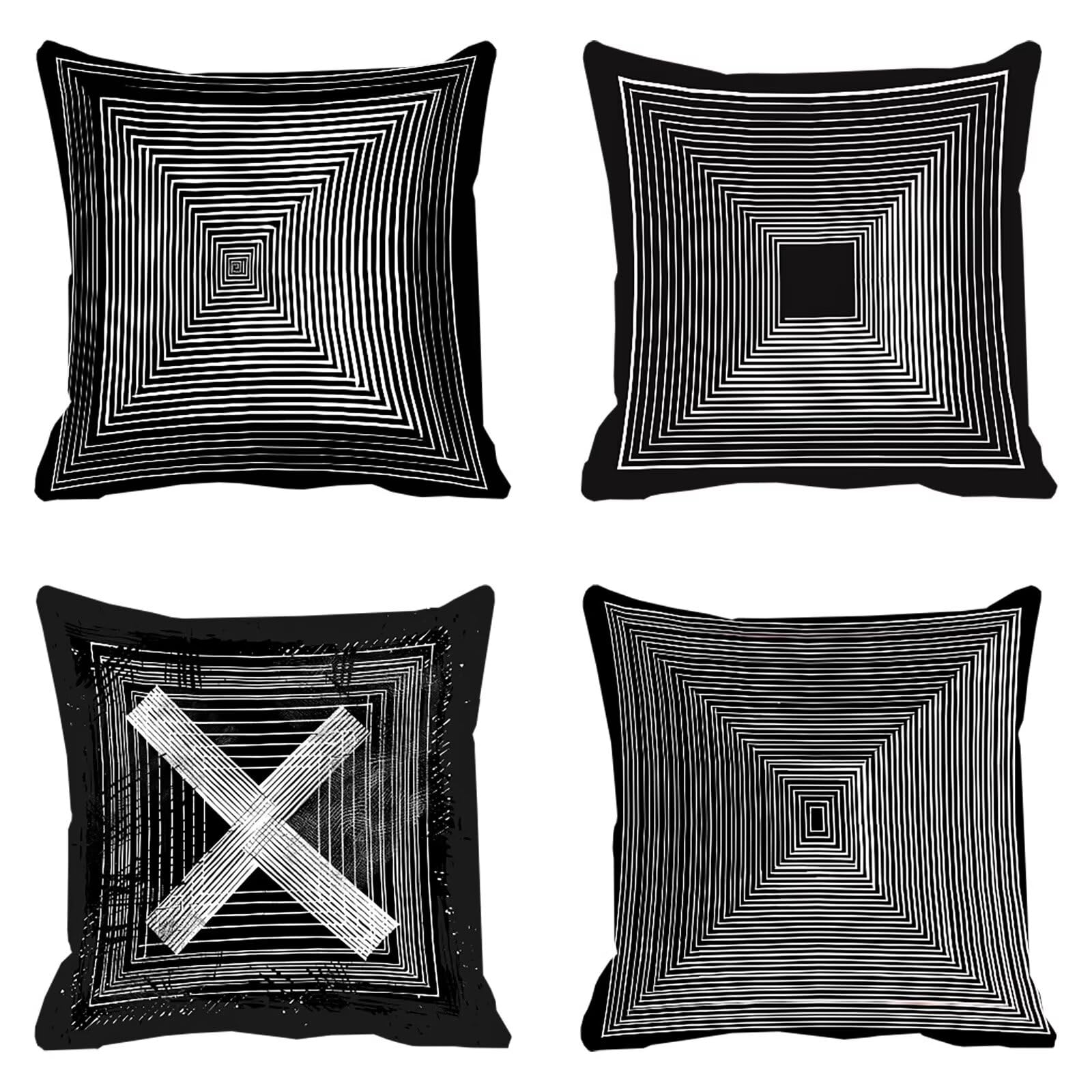 Housse coussin extérieur imperméable 50x50 anti-taches pour canapé