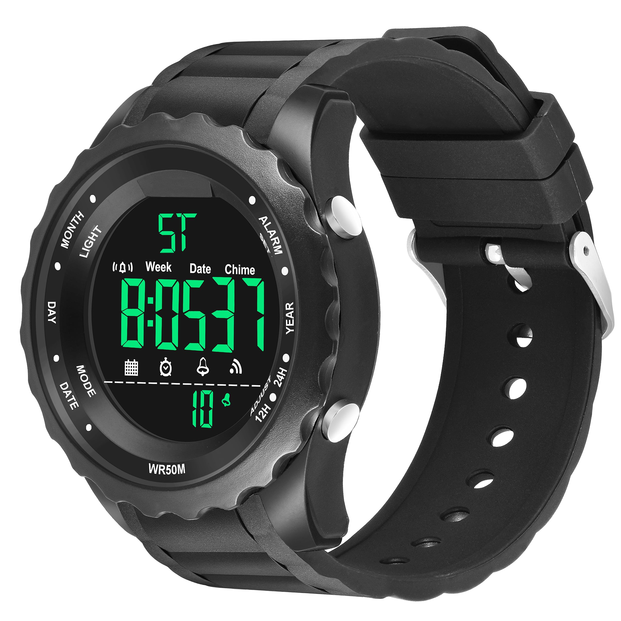 Shocknshop Latest Digital Sport Multifunctional LED Black Dial Wrist Watches for Men -WCH31 (B0CGLZ4LHS) Amazon Price History, Amazon Price Tracker