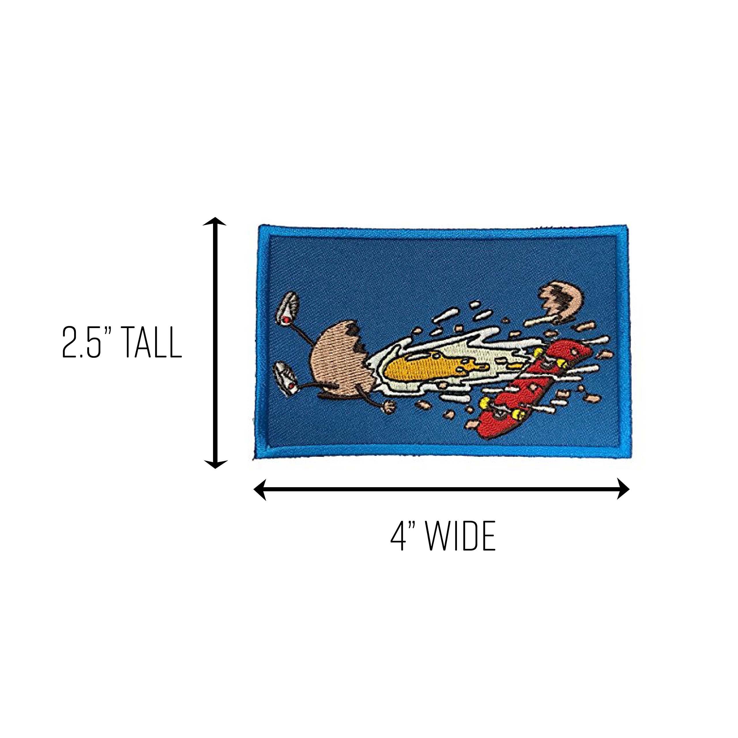 Egg Splatter Skate Cracked Skateboarding Egg Iron On Patch