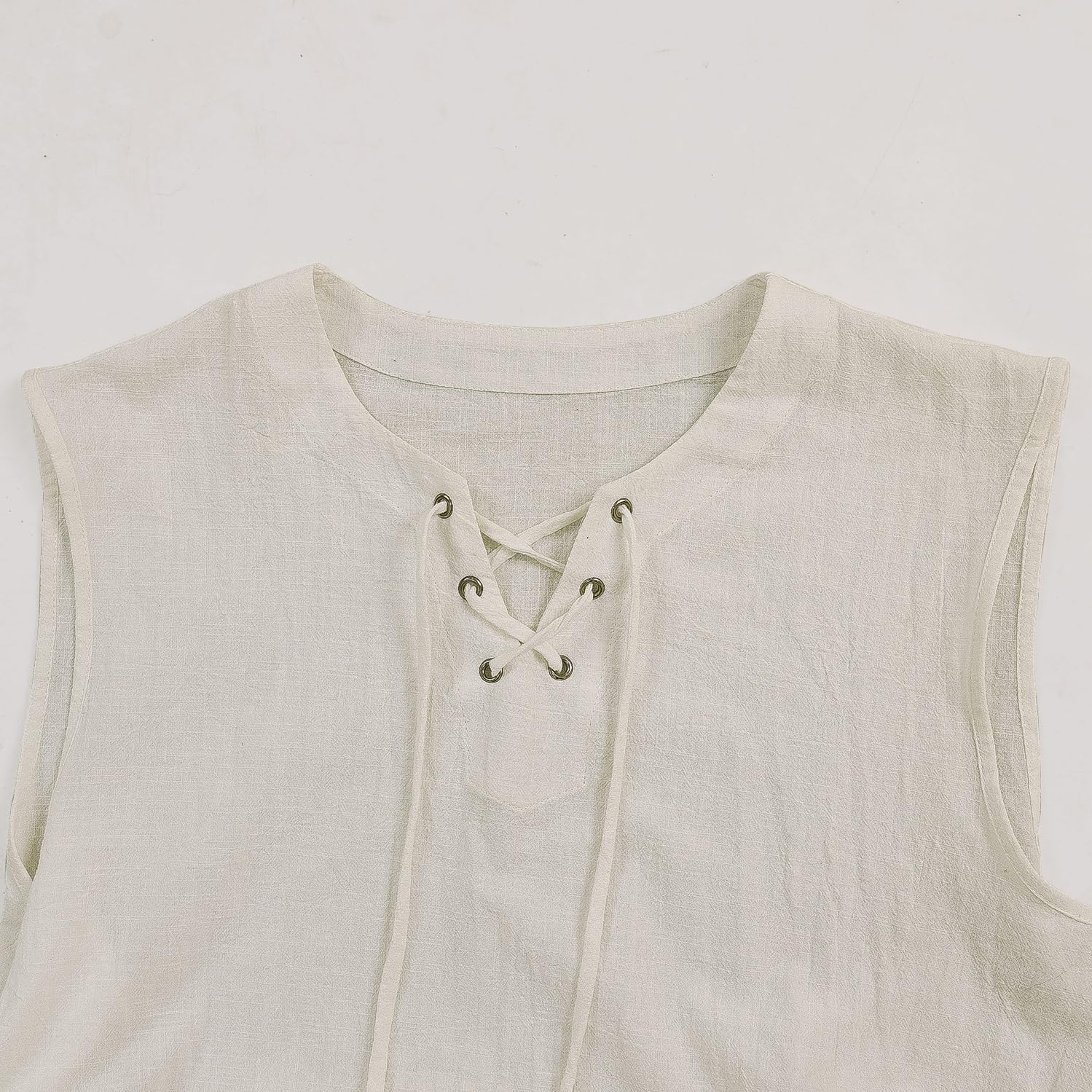 Mens 4 Pcs Pirate Costume Outfit Medieval Renaissance Costume Halloween Viking Costume - Image 4