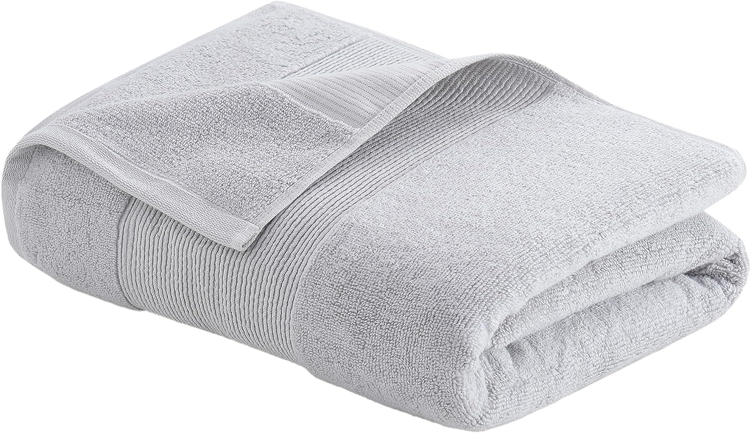 Modern Threads - Air Cloud 2-Pack 100% Zero-Twist Cotton Bath Sheet Set - Super Absorbent & Quick Dry - 500 GSM - Soft & Plush, Gray