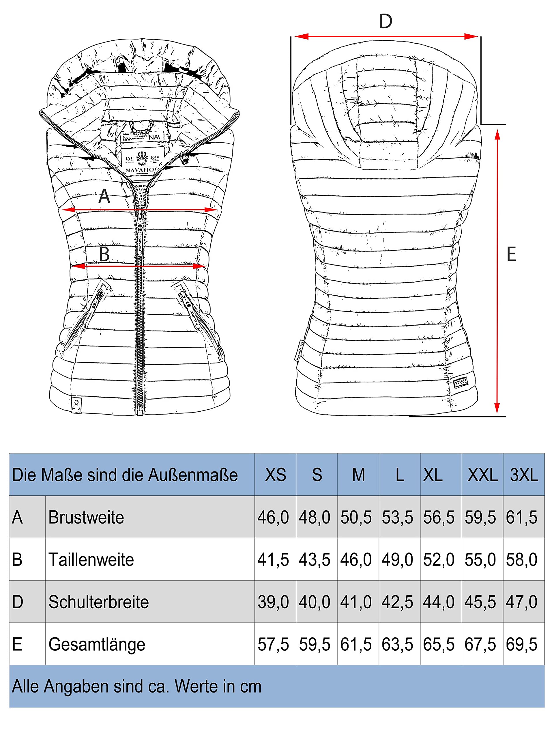 Navahoo Shadaa Chaleco Acolchado de Entretiempo para Mujer