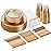 Goodluck 175 Piece Dinnerware Set for 25 Guests, Plastic Plates Disposable for Party, Include: 50 Gold Glitter Plastic Plates, 25 Paper Napkins, 25 Cups, 25 Gold Glitter Silverware Set