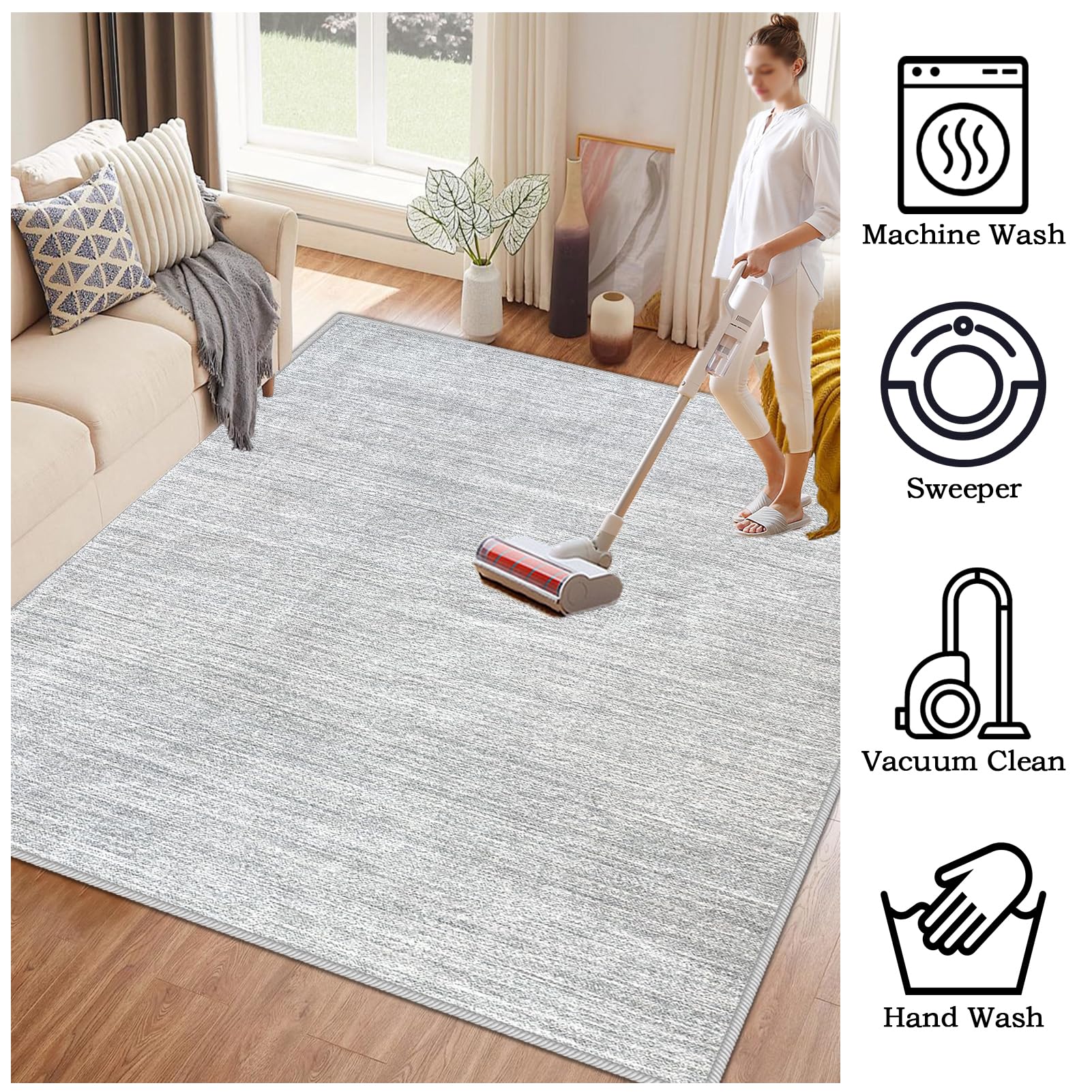 Dywan Krzesło Biuro na twardą podłogę, duży fotel gamingowy, antypoślizgowy, zmywalny 80 x 110 cm mata ochronna na podłogę krzesło kółka do laminatu mata kadeira biurko szary