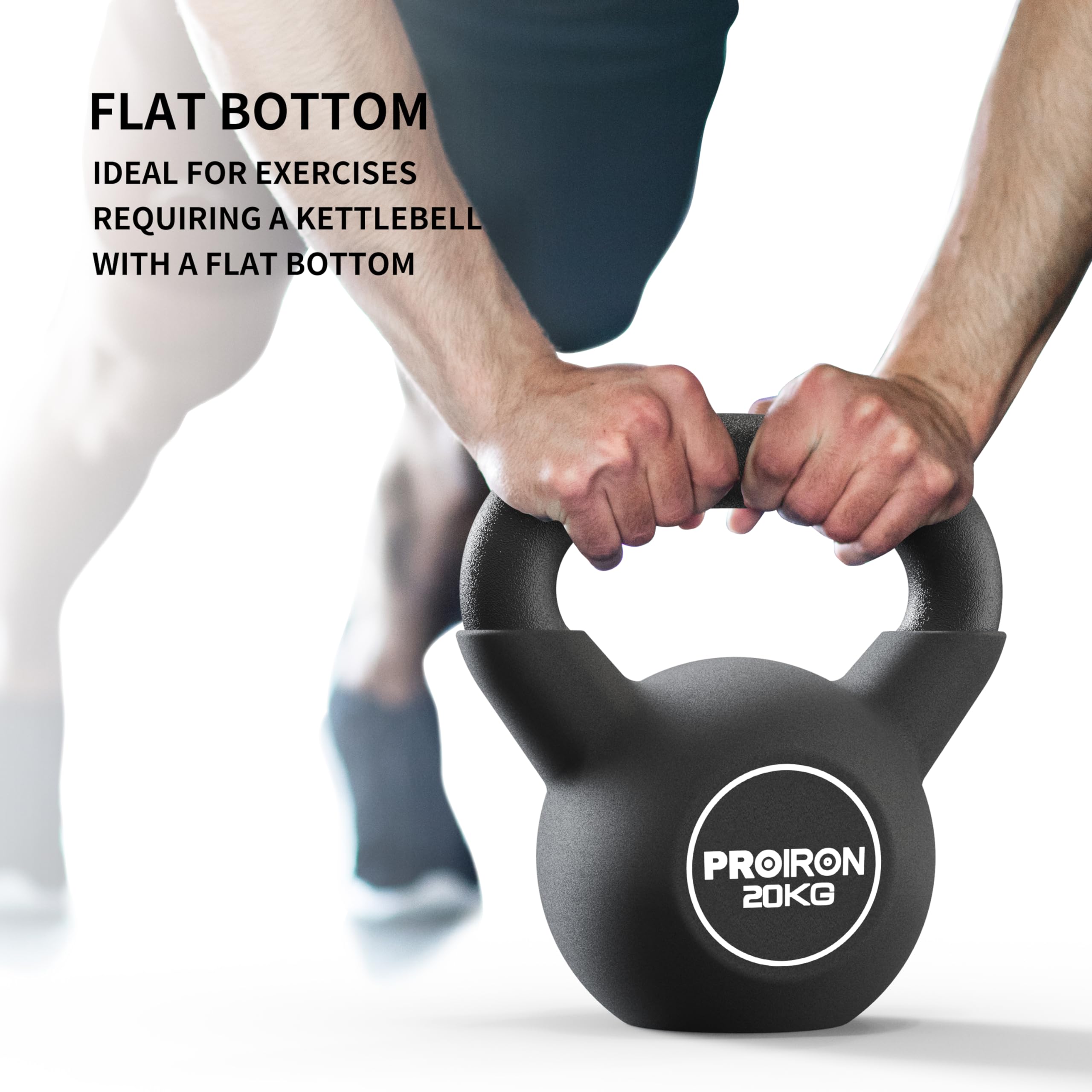 PROIRON Kettlebell Poids Musculation Alteres Musculation Femme Homme, 20kg