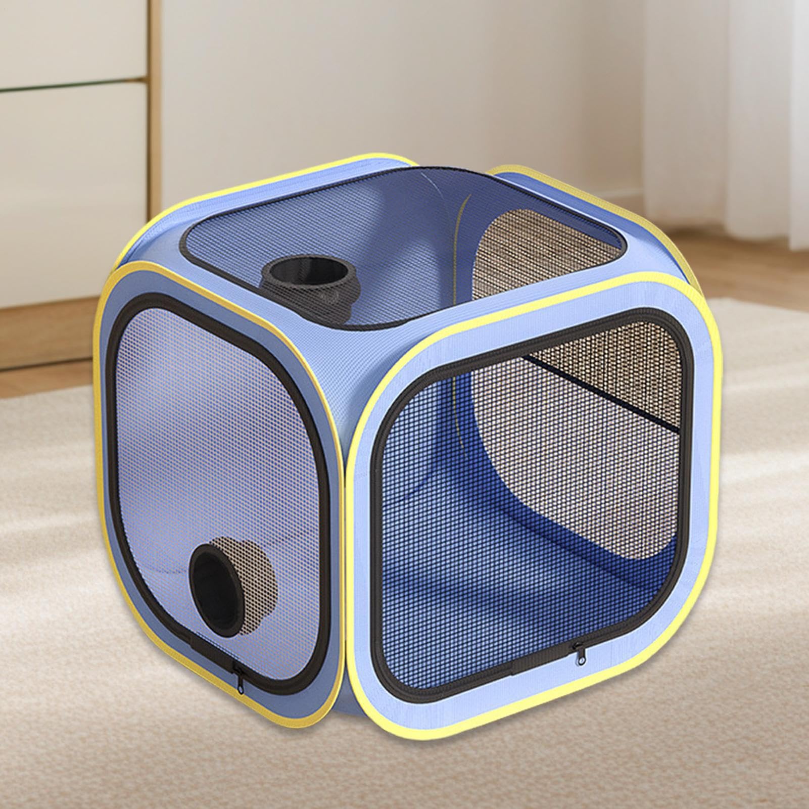 Séchoir pour Chat | Cage de séchage Pliable pour Chien - Boîte Automatique sèche-Animaux - pour La Maison, Le Bain, Les Magasins, Le Toilettage, Le Lavage, L'Extérieur, La