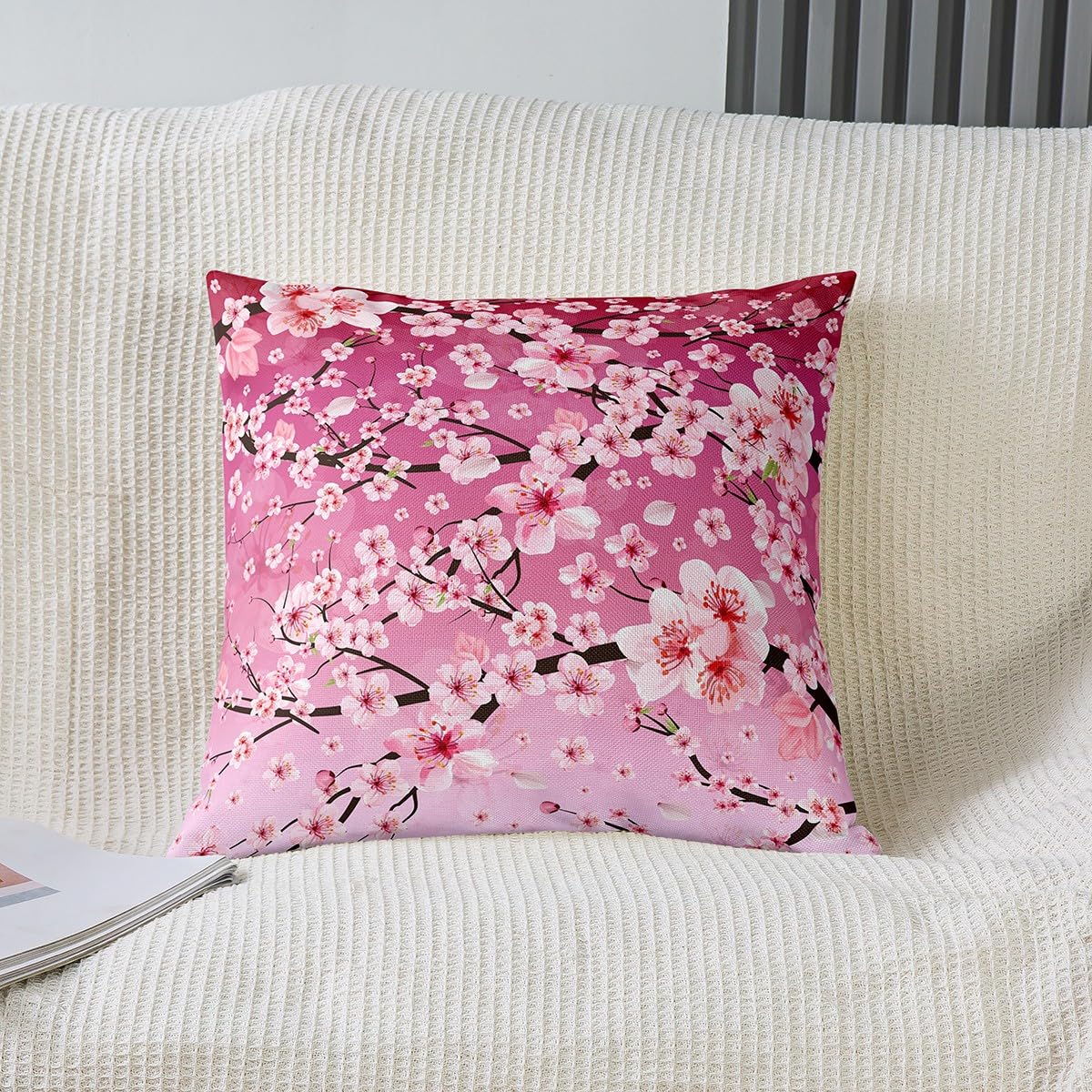 jejeloiu Cherry Blossoms Pillow Cases Cushion Covers 16