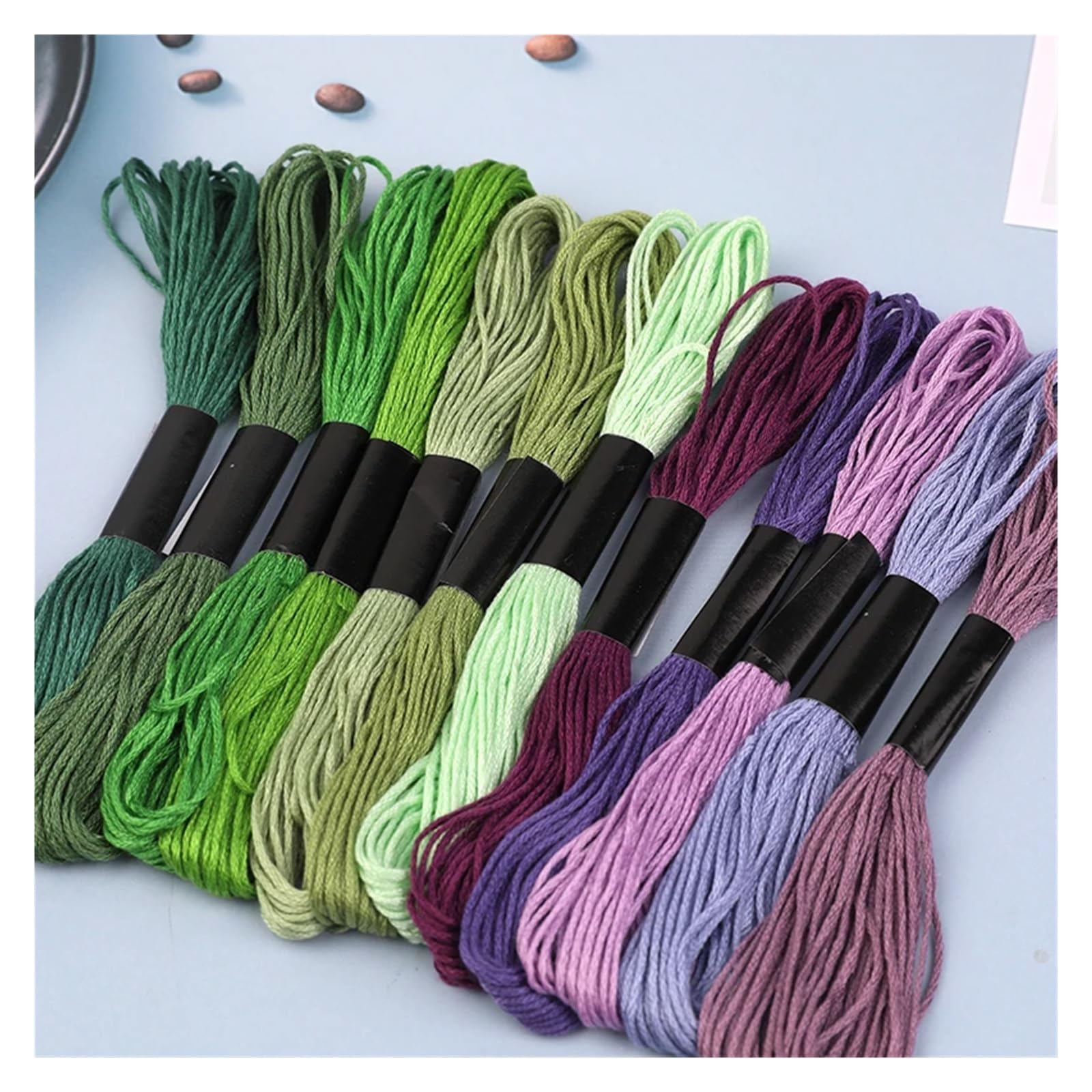 Stickgarn 50/100/150/447 Stück Kreuzstichgarn, 8 Meter pro Strang, Sticktwist, Heimnähen, Bastelgarn, DMC-Farben-Nähgarn(447pcs)