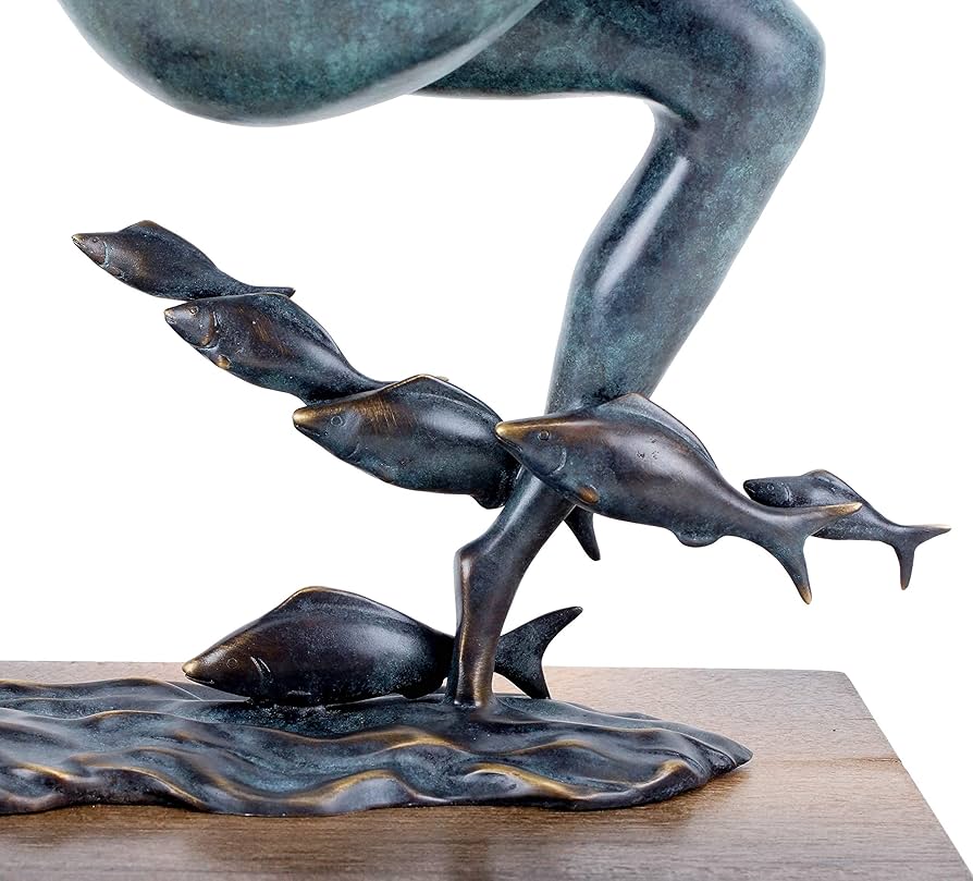 ブロンズ女神像フランクミント　作者：Emily Kaufman 高名な女性彫作家 ブロンズ女神像フランクミント作者：Emily Kaufman 高名な女性彫作家