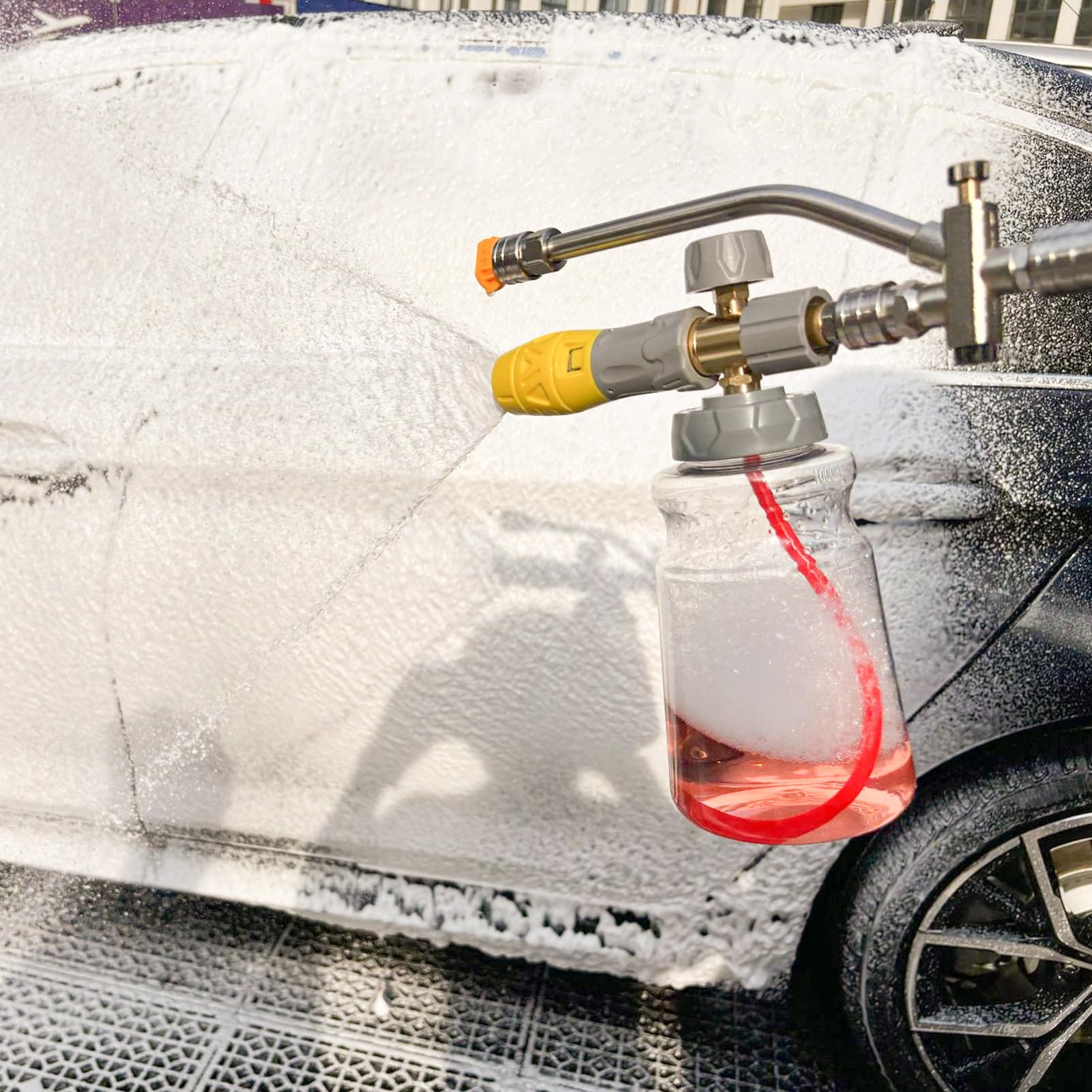 Limpiaparabrisas Para Lavado De Autos De Espuma A Presión | Fácil Instalación Y Resistente Para Techos Suelos Fachadas Camiones Garajes