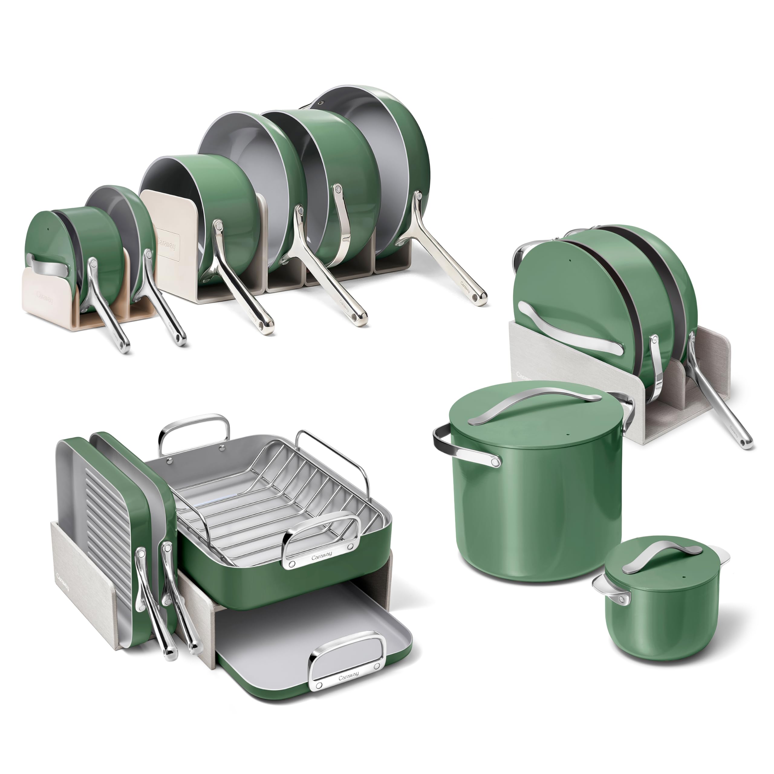 Caraway 31-Piece Non-Stick Ceramic Cookware Bundle