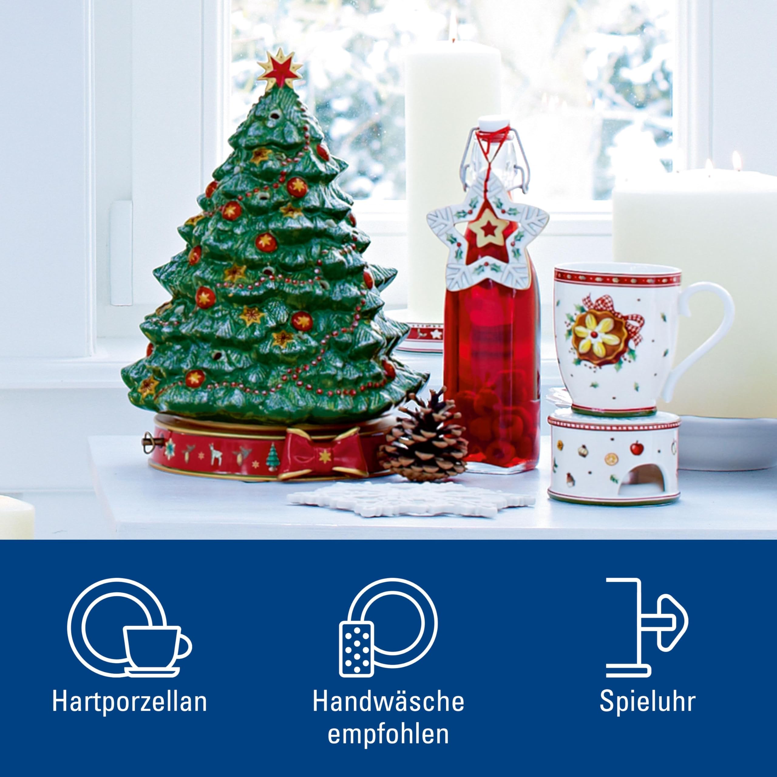 Villeroy & Boch Toy's Delight Weihnachtsbaum m. Spieluhr 33 cm