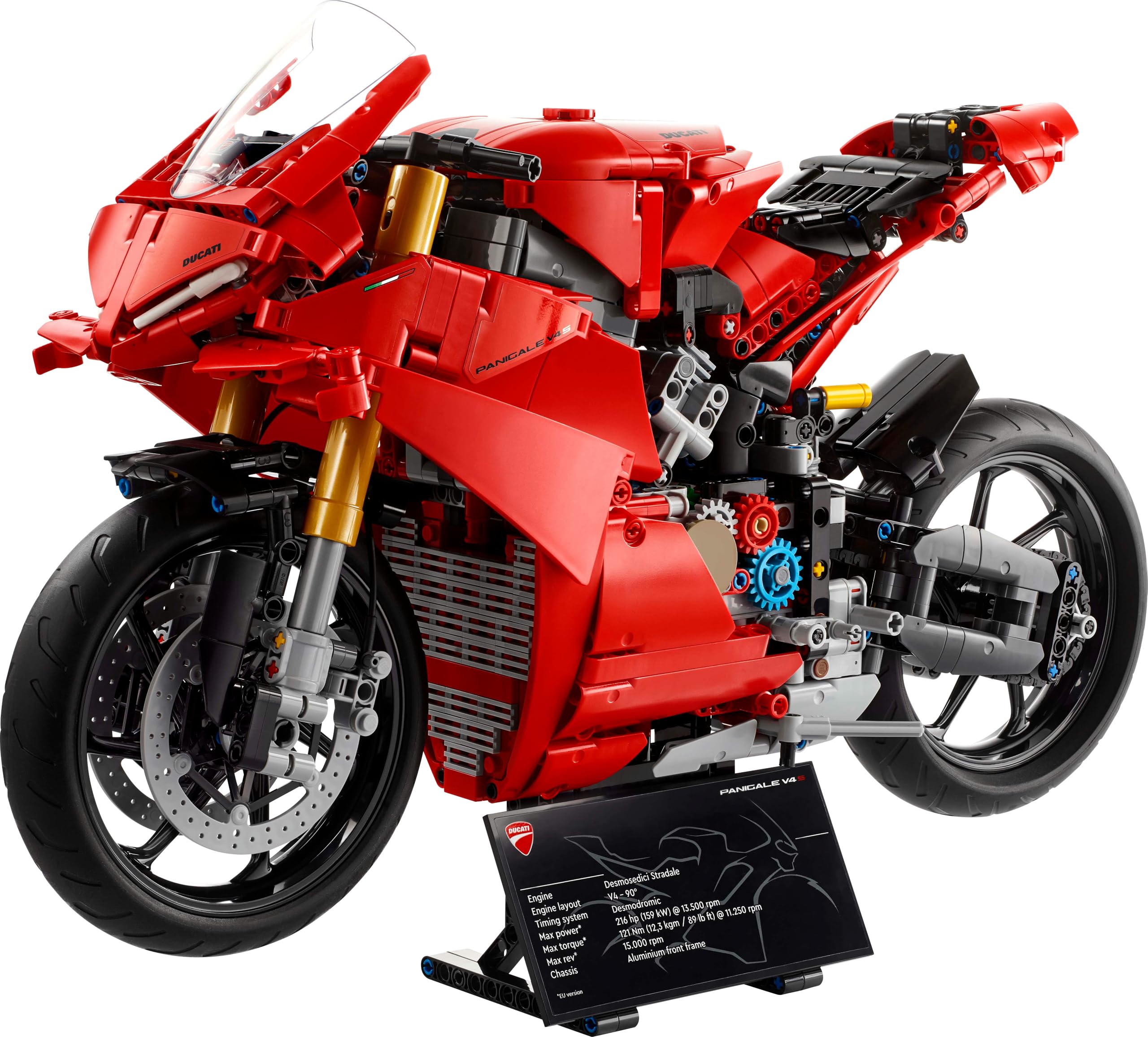 LEGO Technic La Moto Ducati Panigale V4 S - Moto à Construire pour Adulte, Homme et Femme - Blocs de Construction de véhicule - Idée de Cadeau pour Papa 42202