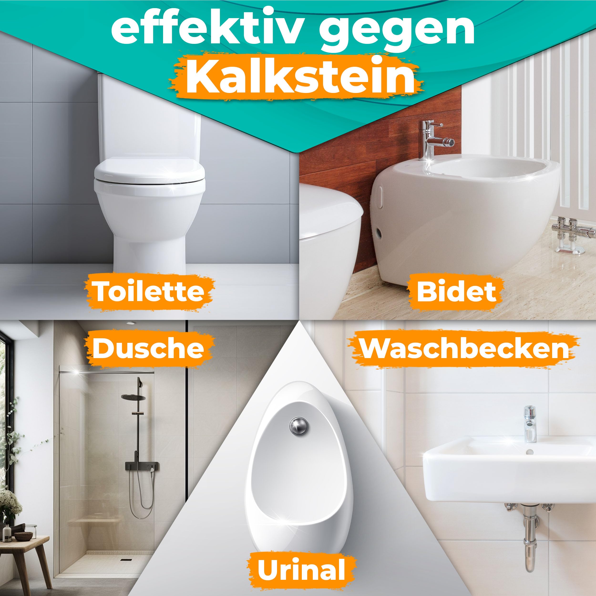 Urinsteinentferner Extra Stark, Profi Kalkentferner, Urinstein-Löser kraftvoller Krustenknacker für WC, Urinal und Bad (5 Liter + Hahn)