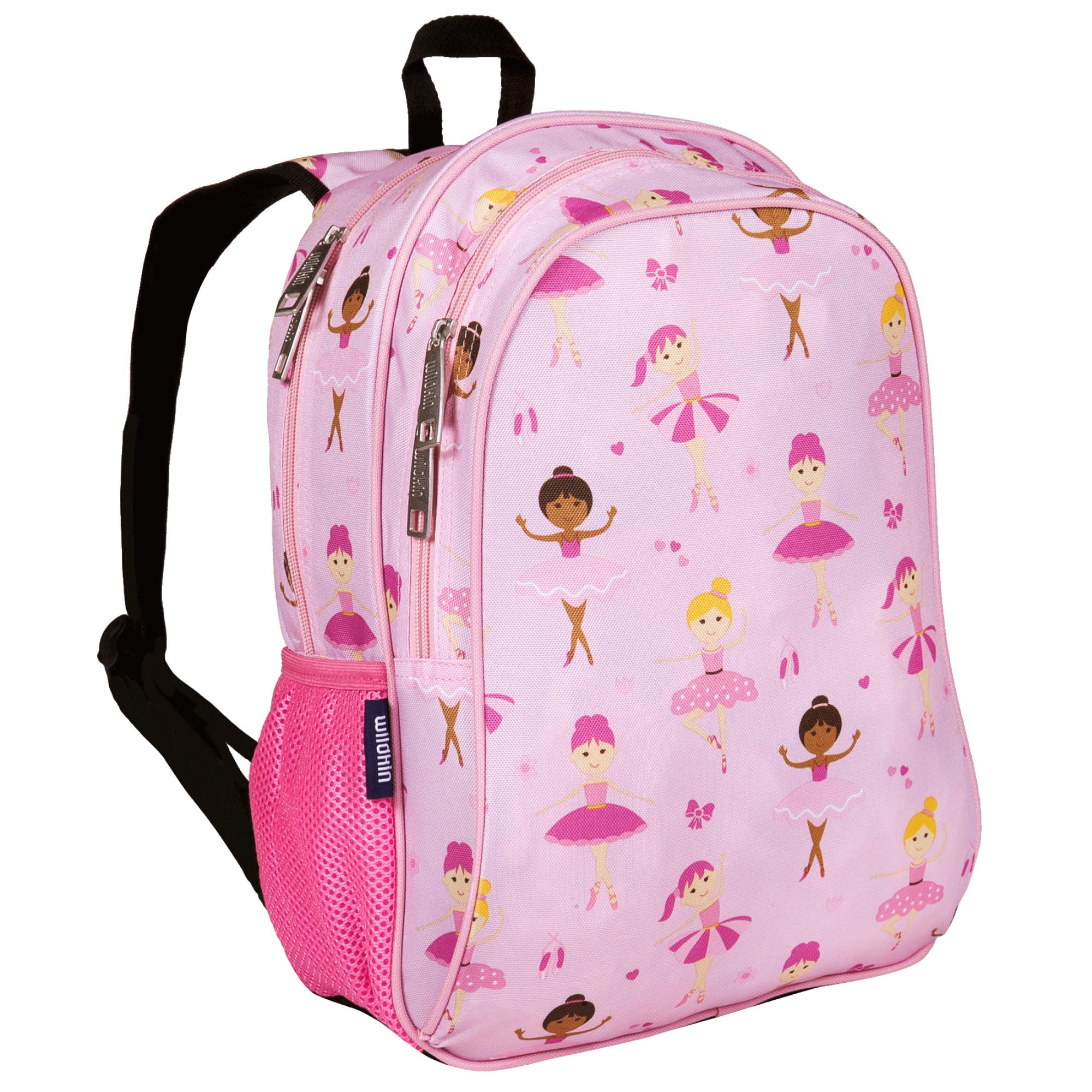 Wildkin(ワイルドキン) 15インチ キッズバックパック – 耐久性、パッド入り、学校や旅行用に調節可能 - バレリーナ