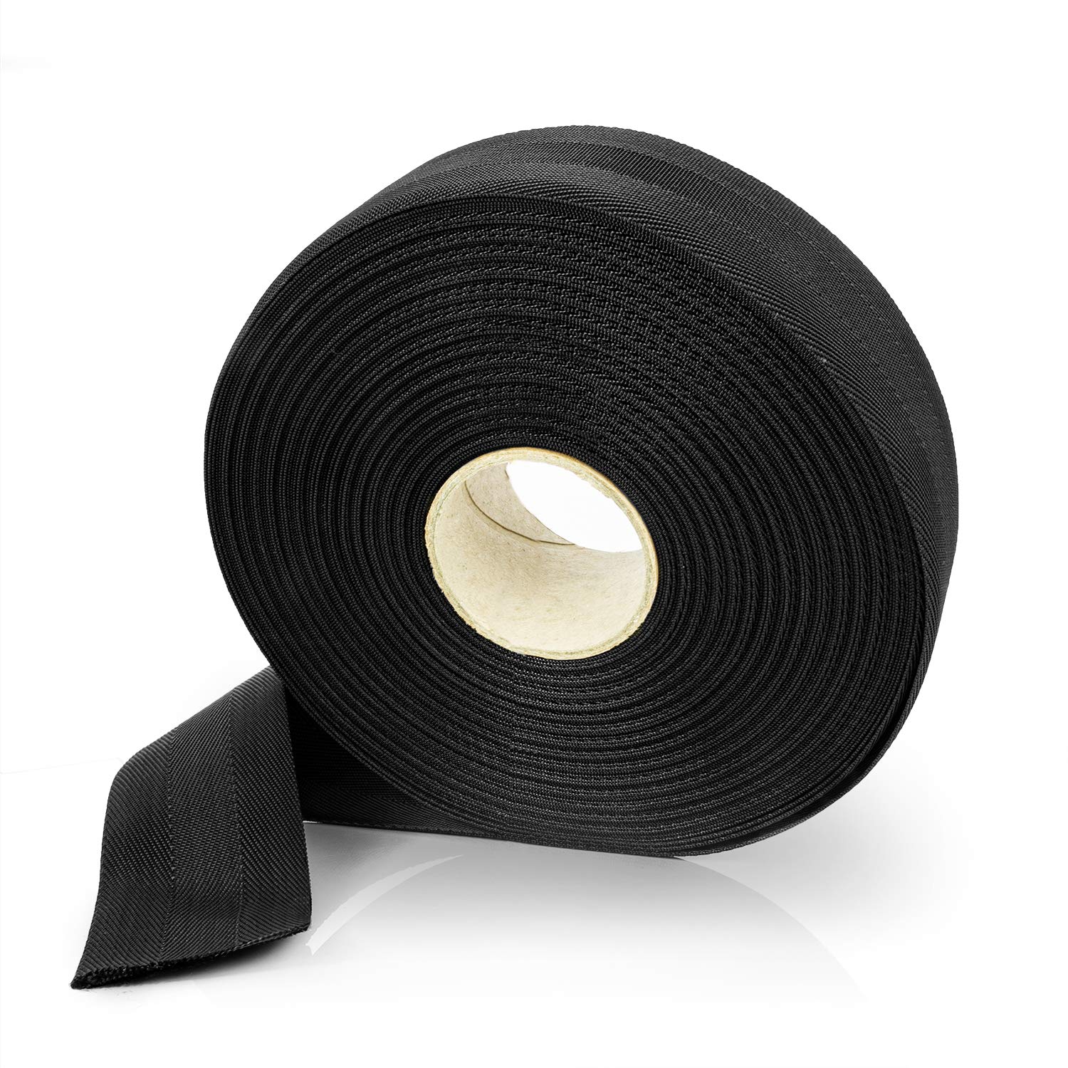Baumanbinder 25m schwarz Breite 50 mm/Pflanzenbinder zur Baumbefestigung aus witterungsbeständigem & verrottungsfestem Polyester/Pflanzenhalter als Pflanzen- oder Baumstütze
