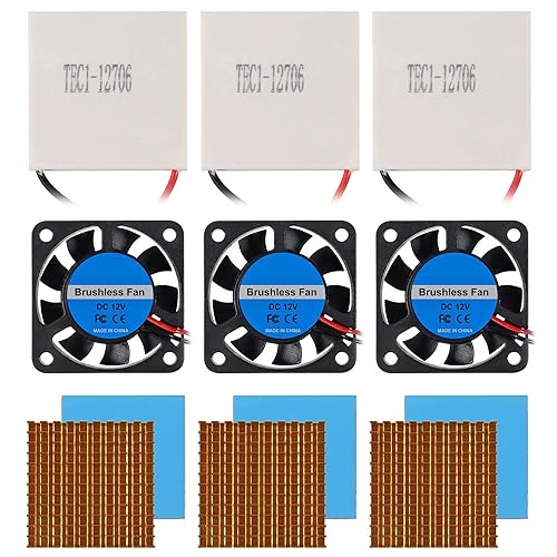 Miniatura 2 de TEC1-12706 - Disipador térmico termoeléctrico de refrigeración de 12 V 6 A, disipador térmico de refrigeración de placa Peltier + disipador de calor