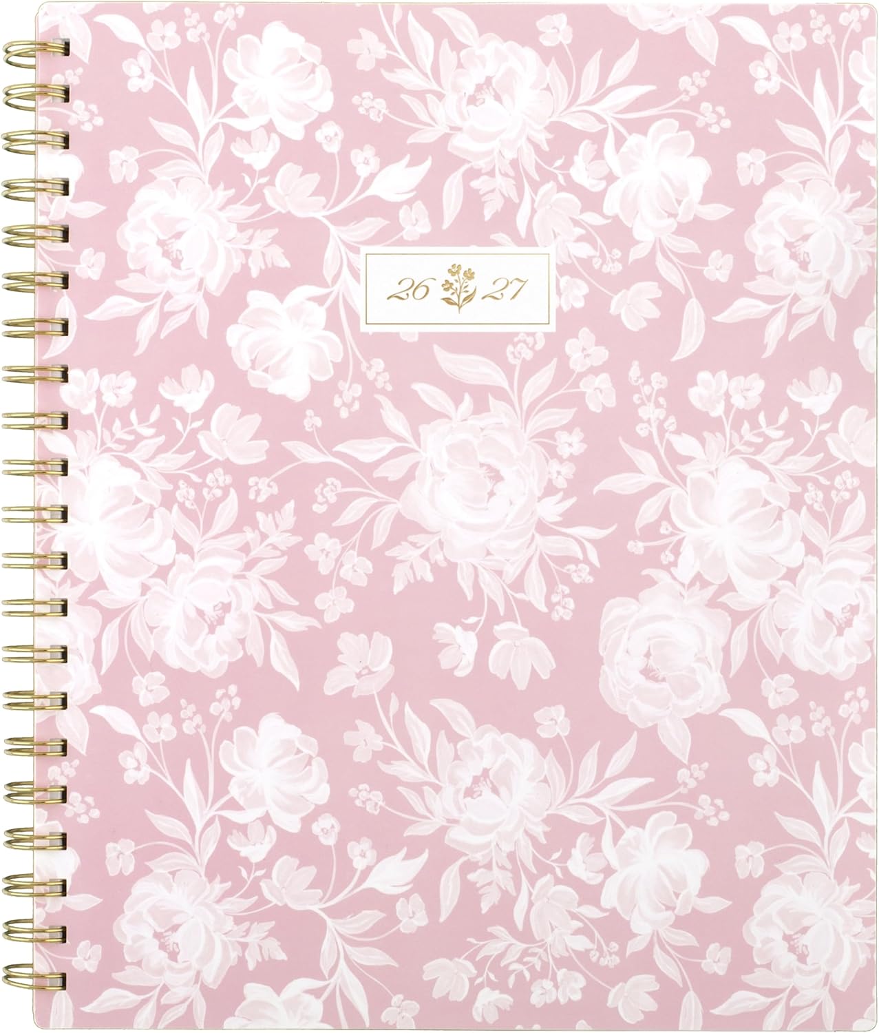 Cambridge Planner 2026-2027 Weekly & Monthly Academic 12-Month July-June, 8-1/2" x 11", Cherrywood Lane, Peony Lace (CL18-905A)